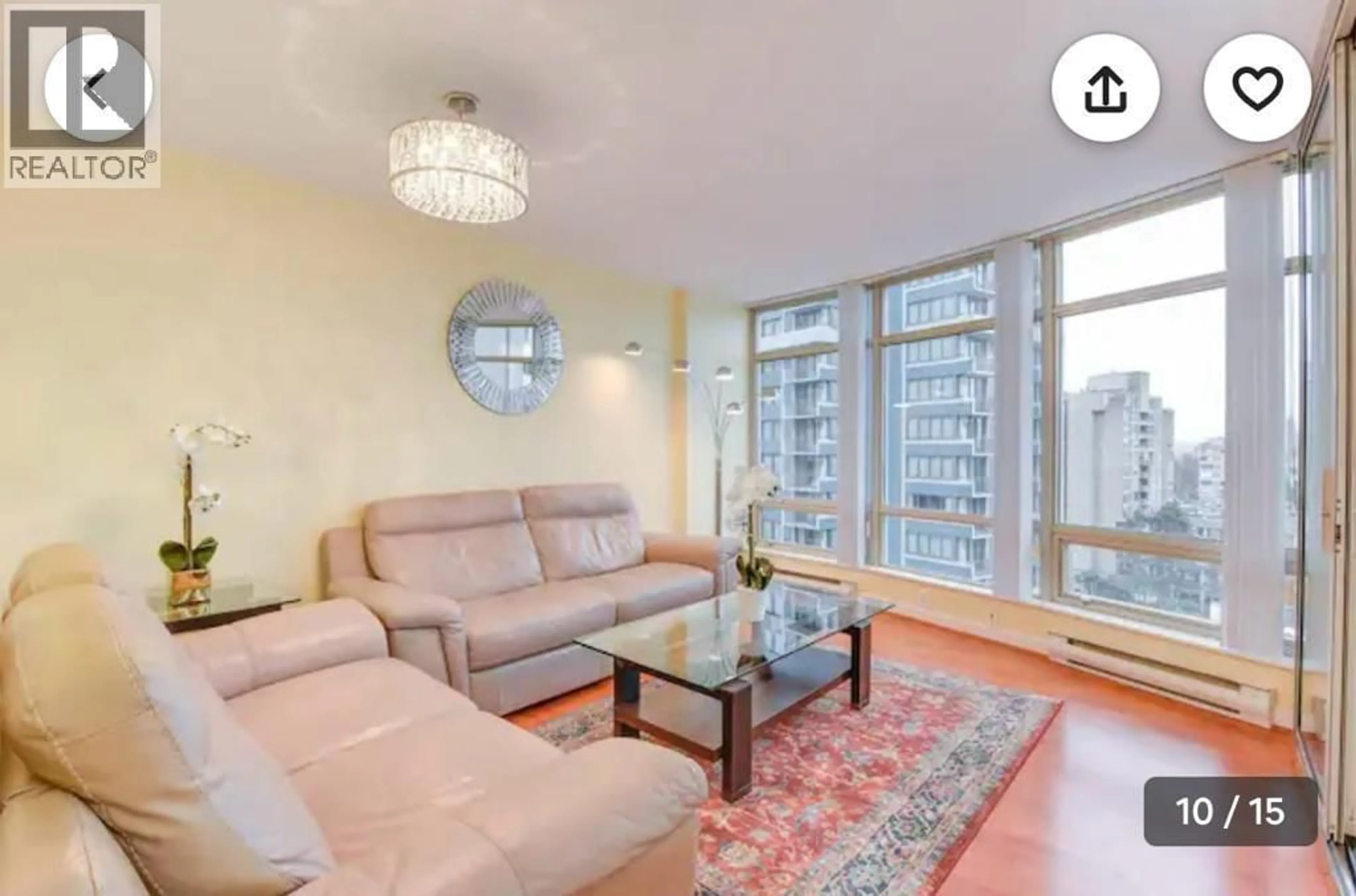 Living room with furniture, unknown for 1403 - 1288 ALBERNI STREET, Vancouver British Columbia V6E4N5