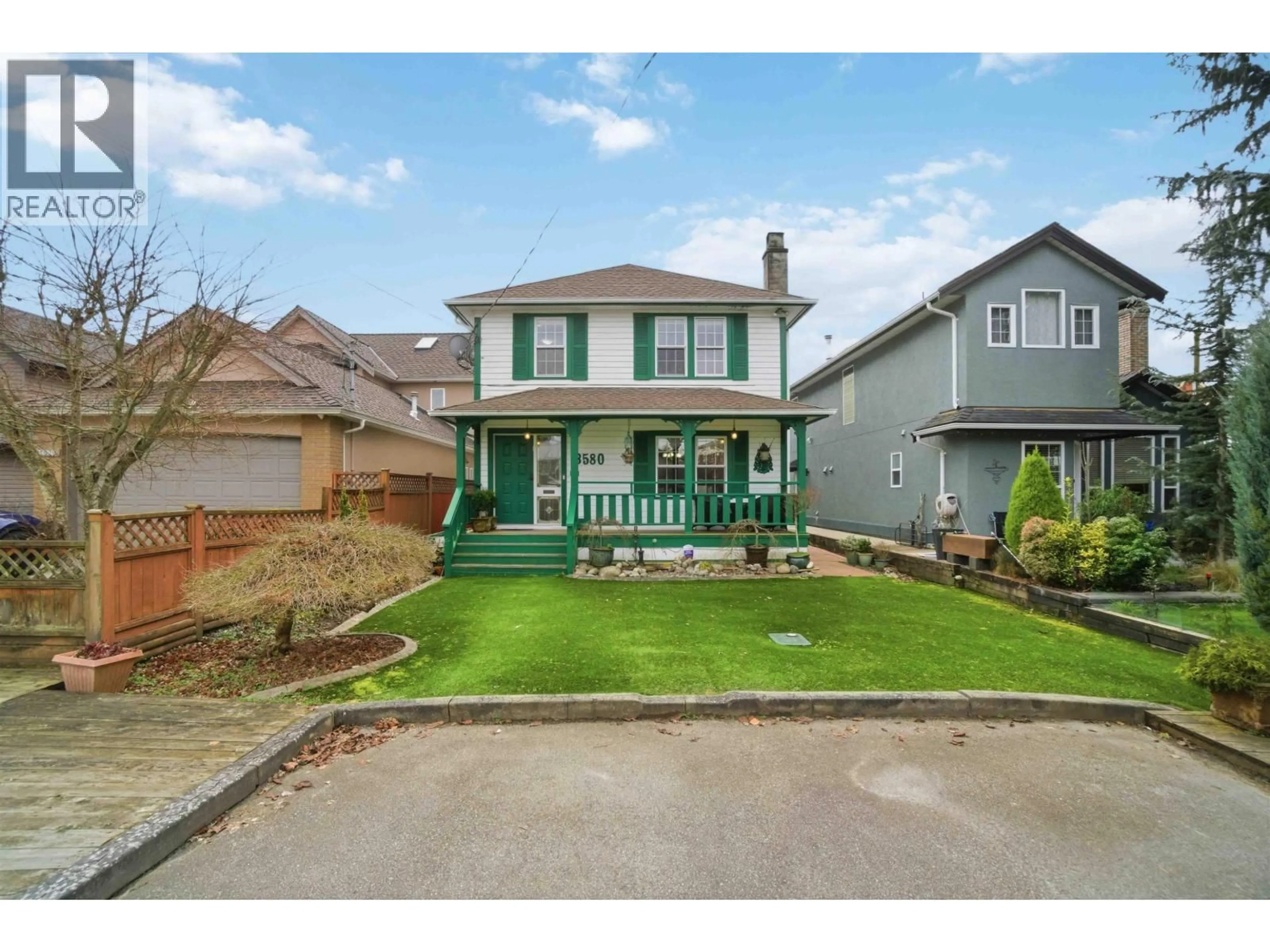 Home with vinyl exterior material, street for 3580 BROADWAY STREET, Richmond British Columbia V7E2X8