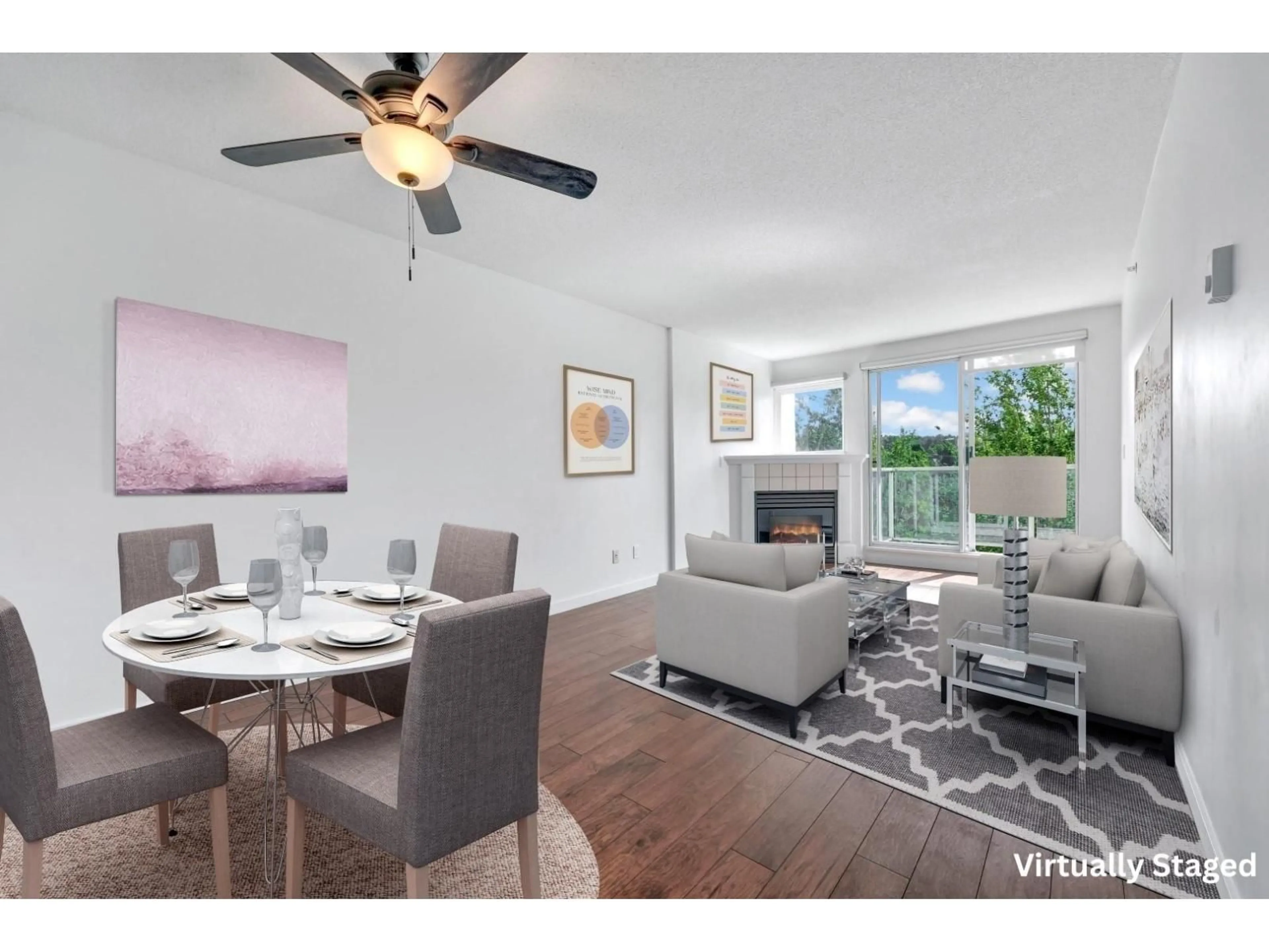 Living room with furniture, wood/laminate floor for 803 - 9830 WHALLEY BOULEVARD, Surrey British Columbia V3T5S7