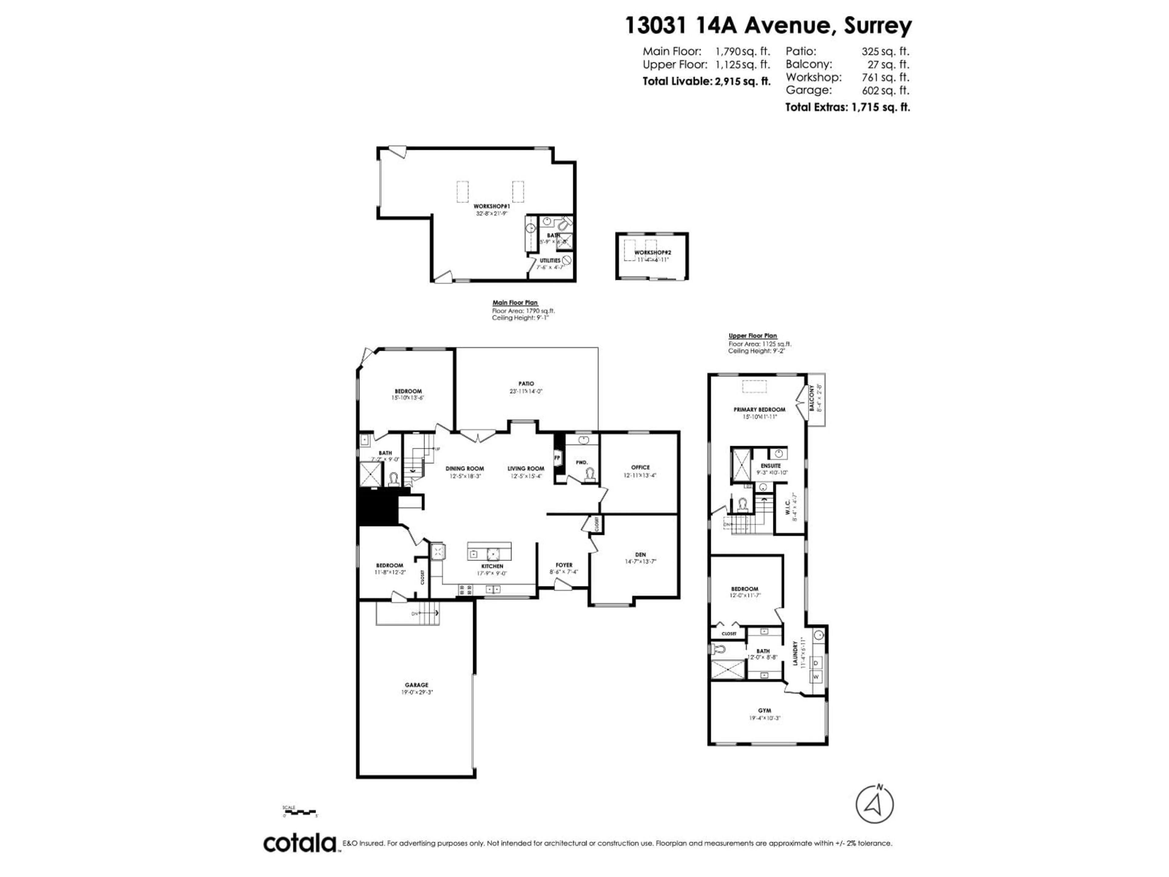 Floor plan for 13031 14A AVENUE, Surrey British Columbia V4A1H9