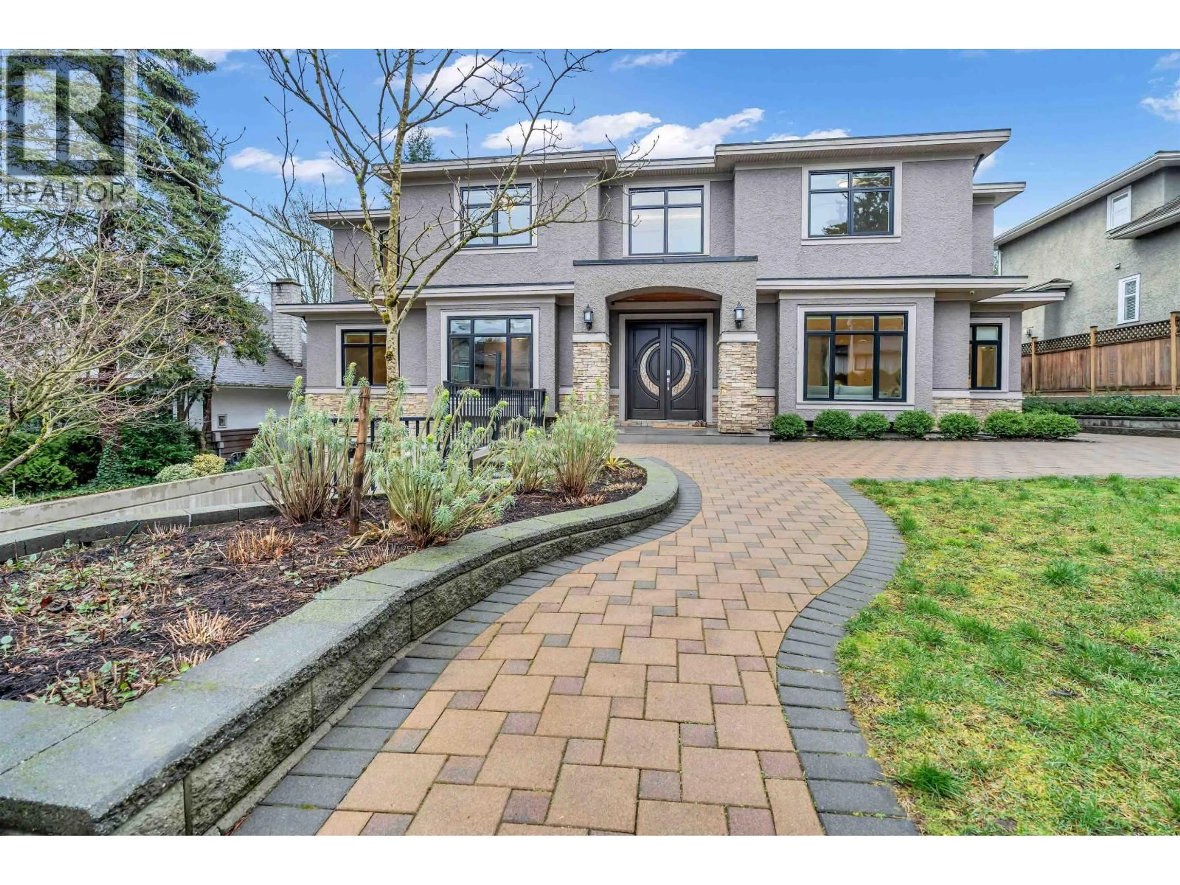 Home with brick exterior material, street for 8168 HUNTER STREET, Burnaby British Columbia V5A2B9