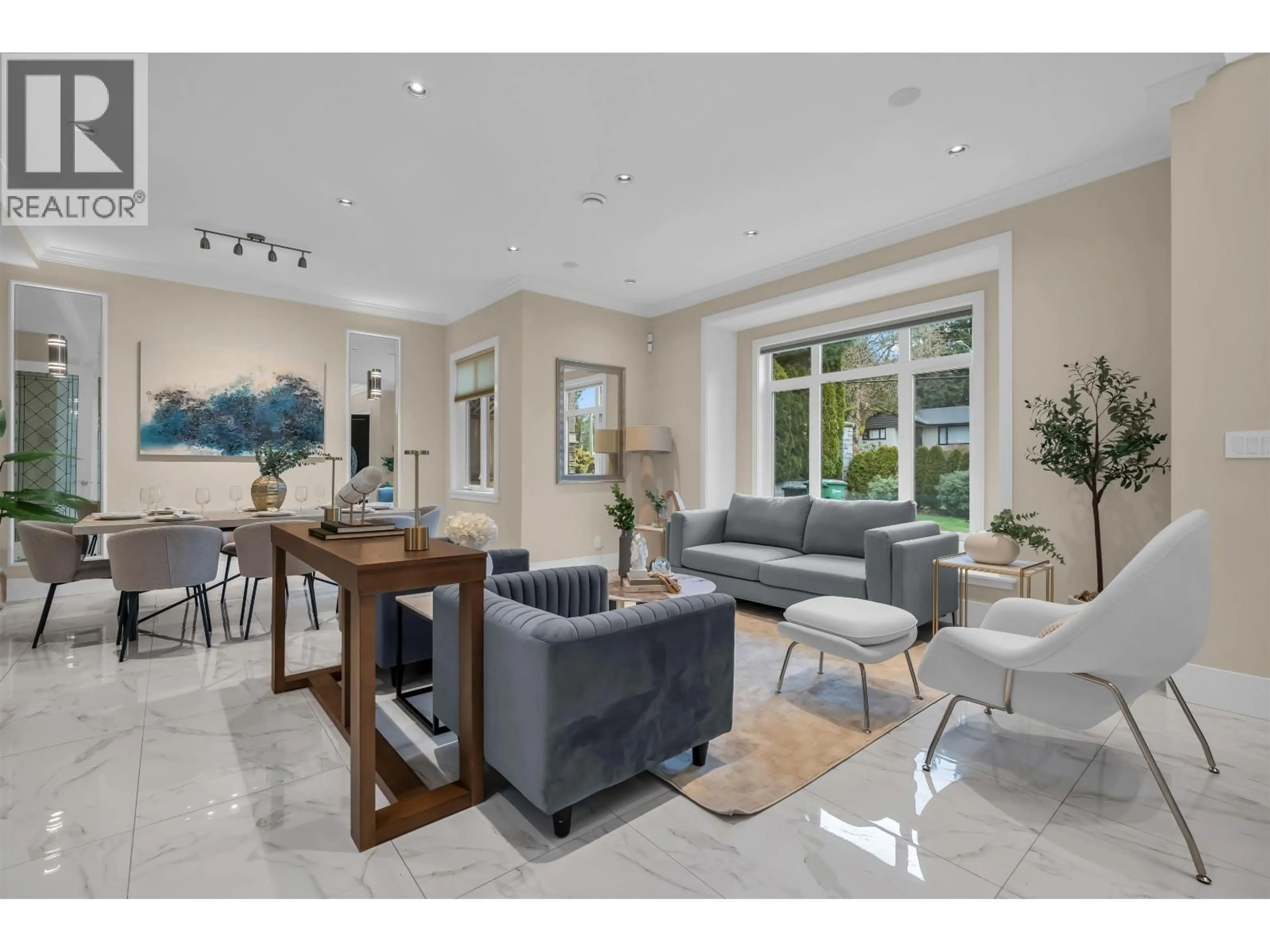 Living room with furniture, ceramic/tile floor for 8168 HUNTER STREET, Burnaby British Columbia V5A2B9