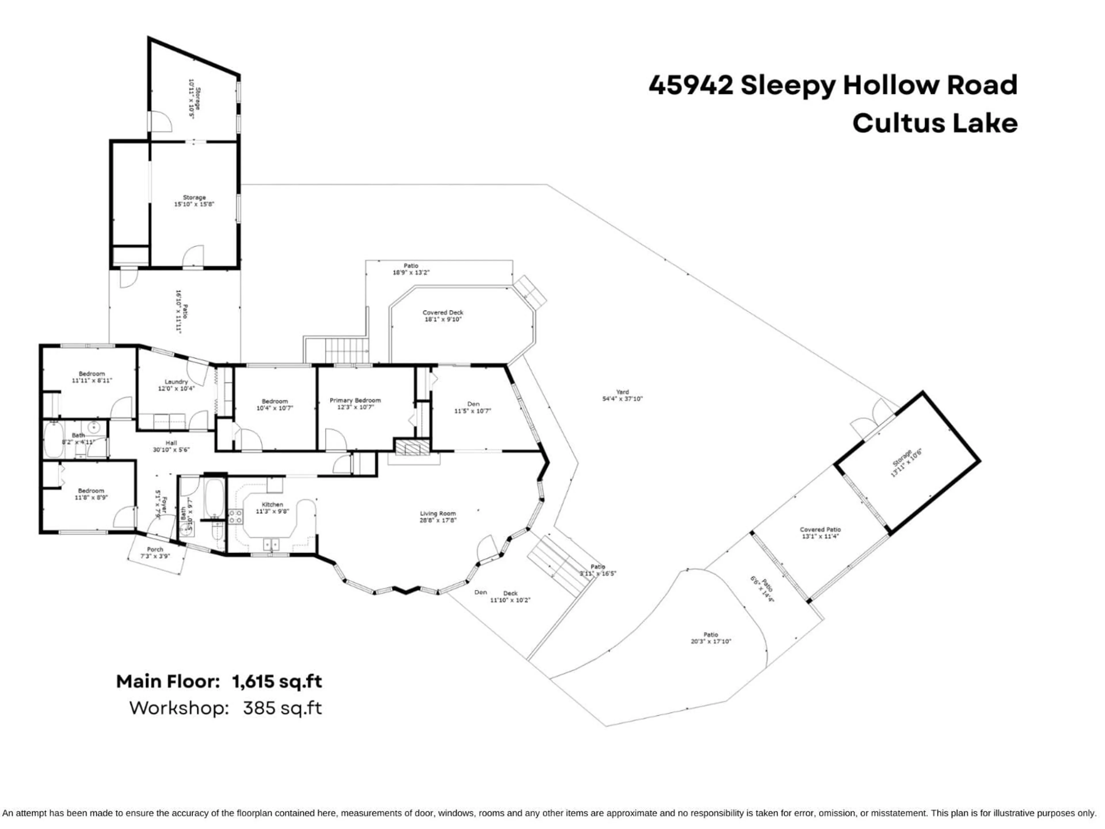 Floor plan for 45942 SLEEPY HOLLOW ROAD, Cultus Lake British Columbia V2R5A8
