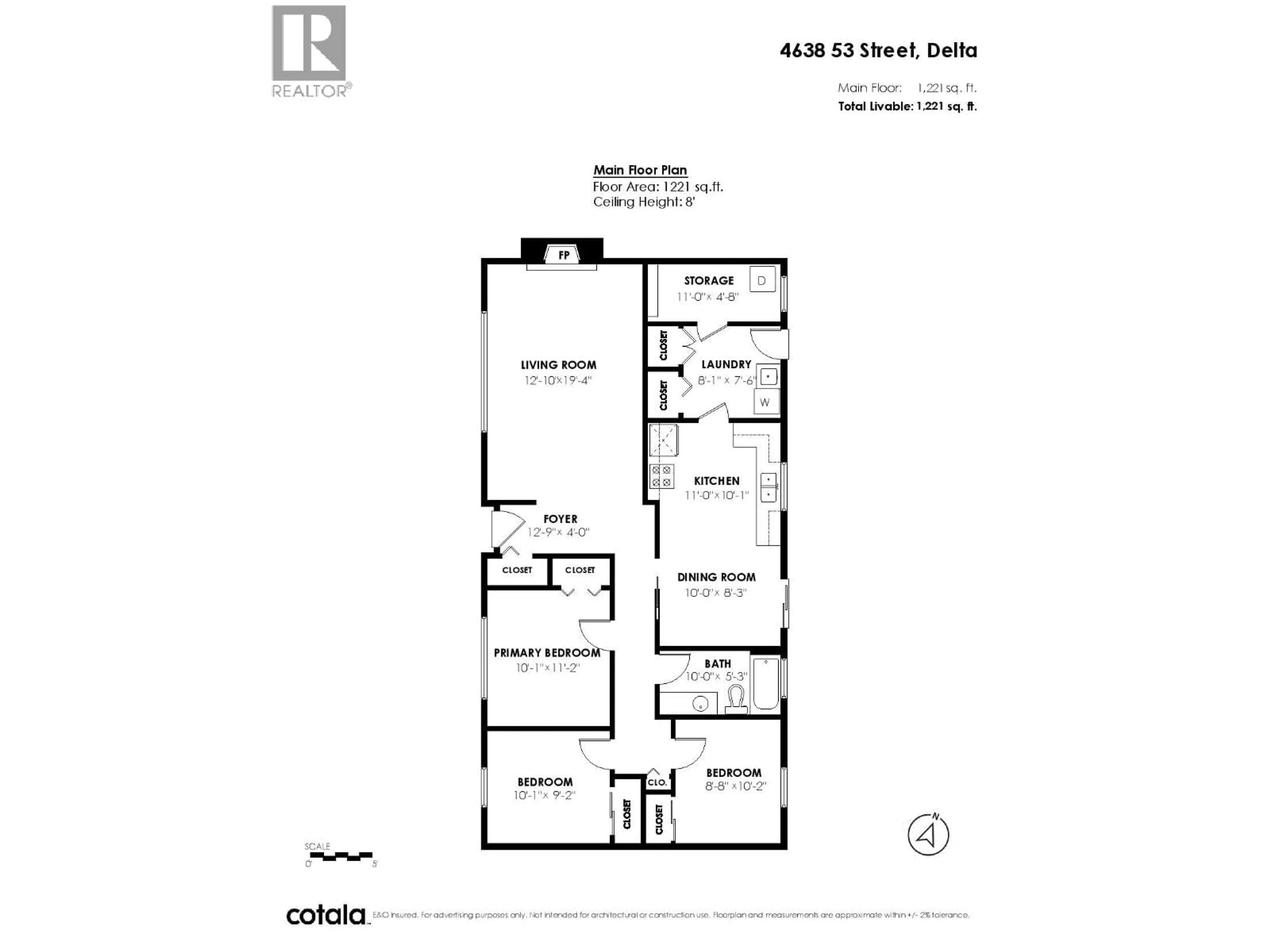 Floor plan for 4638 53 STREET, Delta British Columbia V4K2Z1