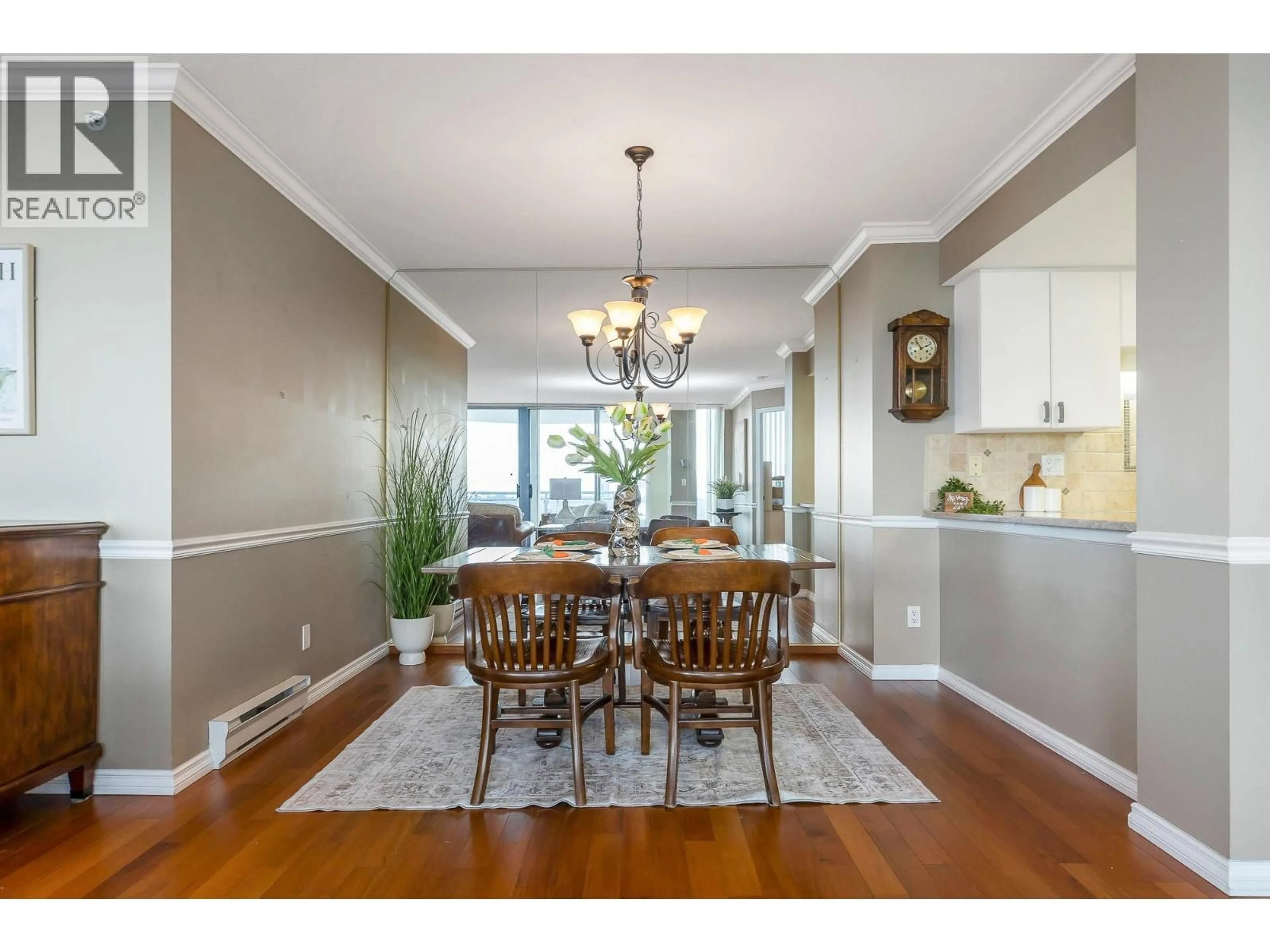 Dining room, wood/laminate floor for 1904 - 719 PRINCESS STREET, New Westminster British Columbia V3M6T9