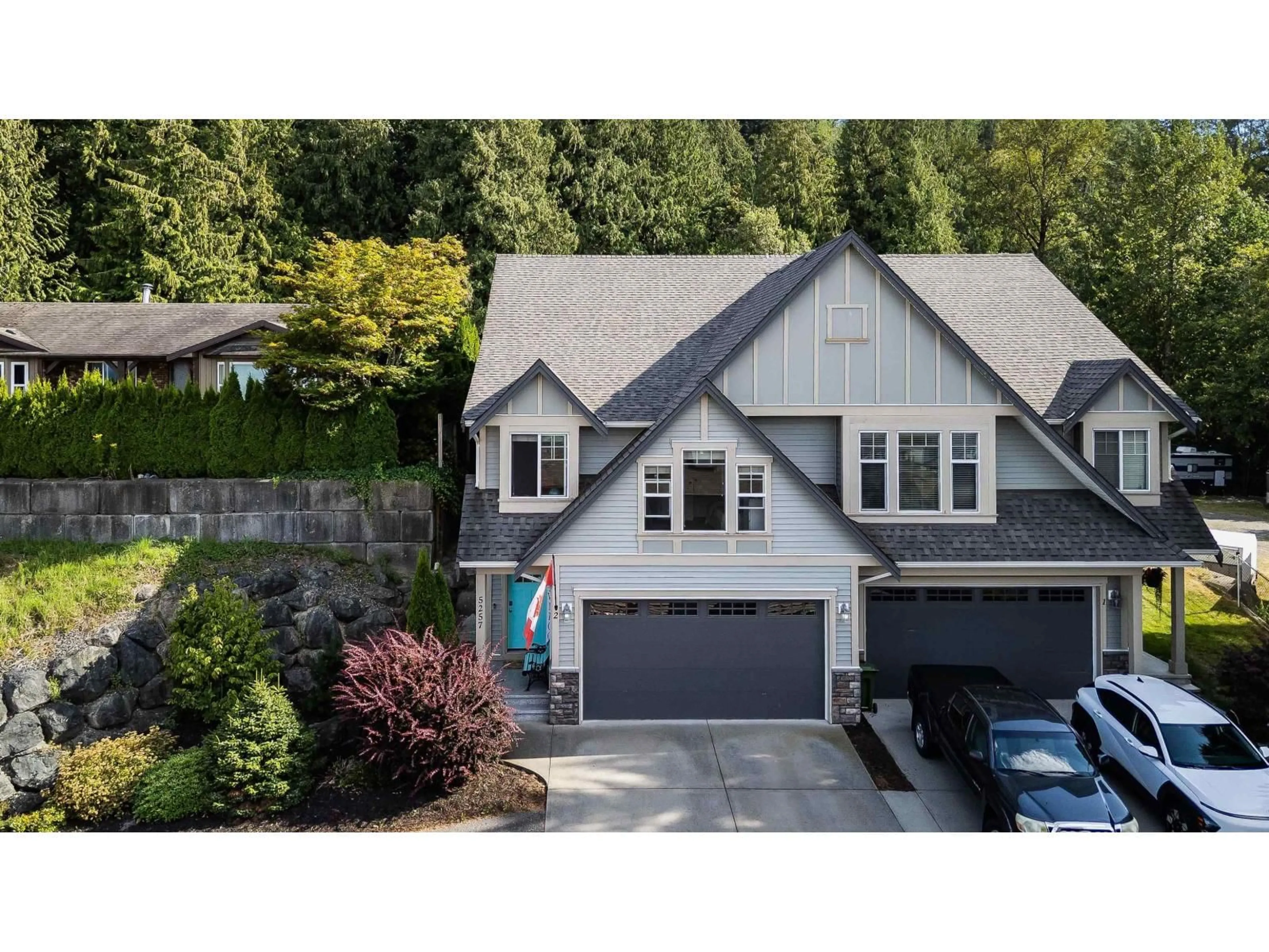 A pic from outside/outdoor area/front of a property/back of a property/a pic from drone, street for 2 - 5257 MARKEL DRIVE, Chilliwack British Columbia V2R5R9