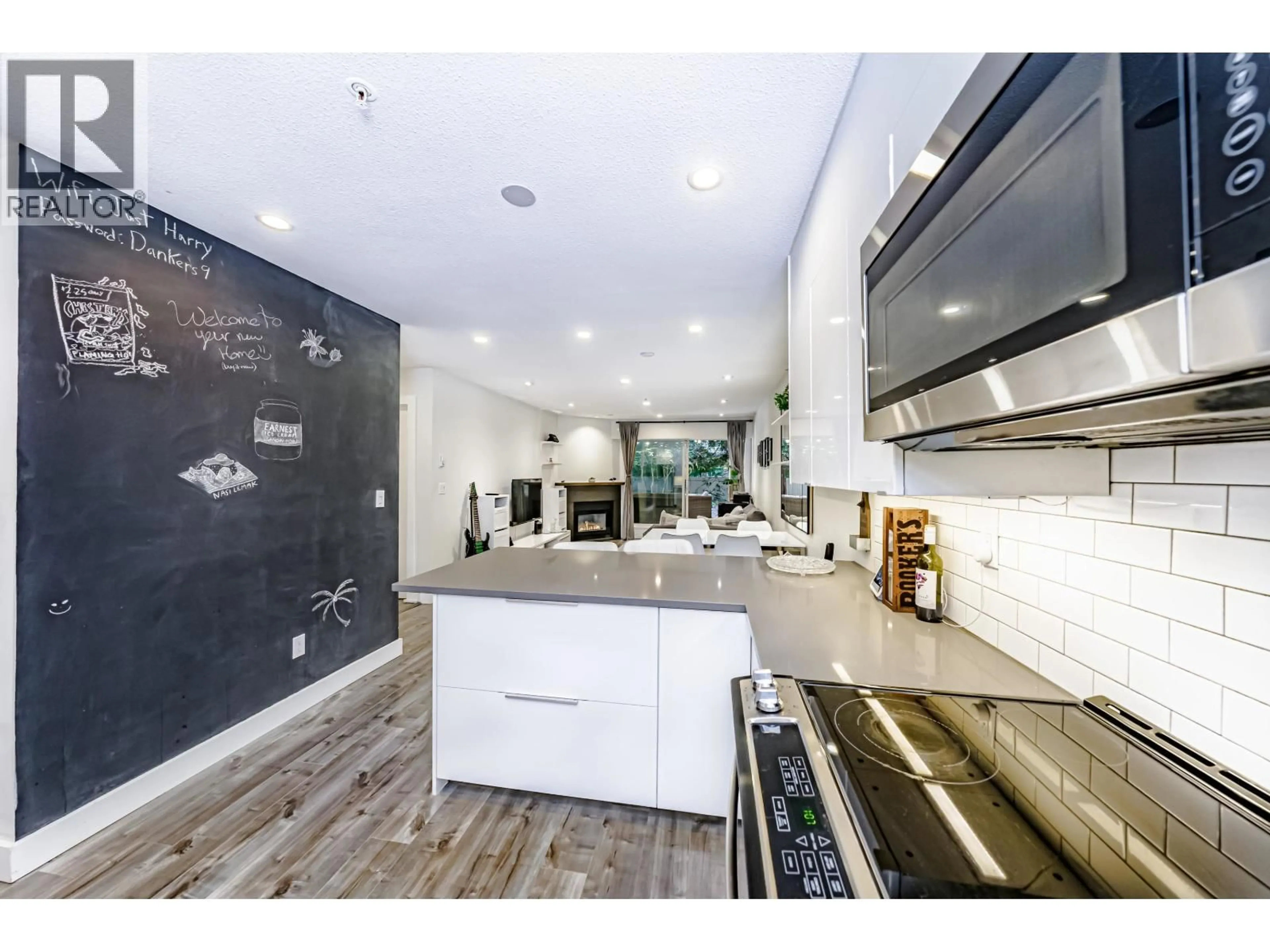 Open concept kitchen, ceramic/tile floor for 108 - 1215 PACIFIC STREET, Coquitlam British Columbia V3B7M4