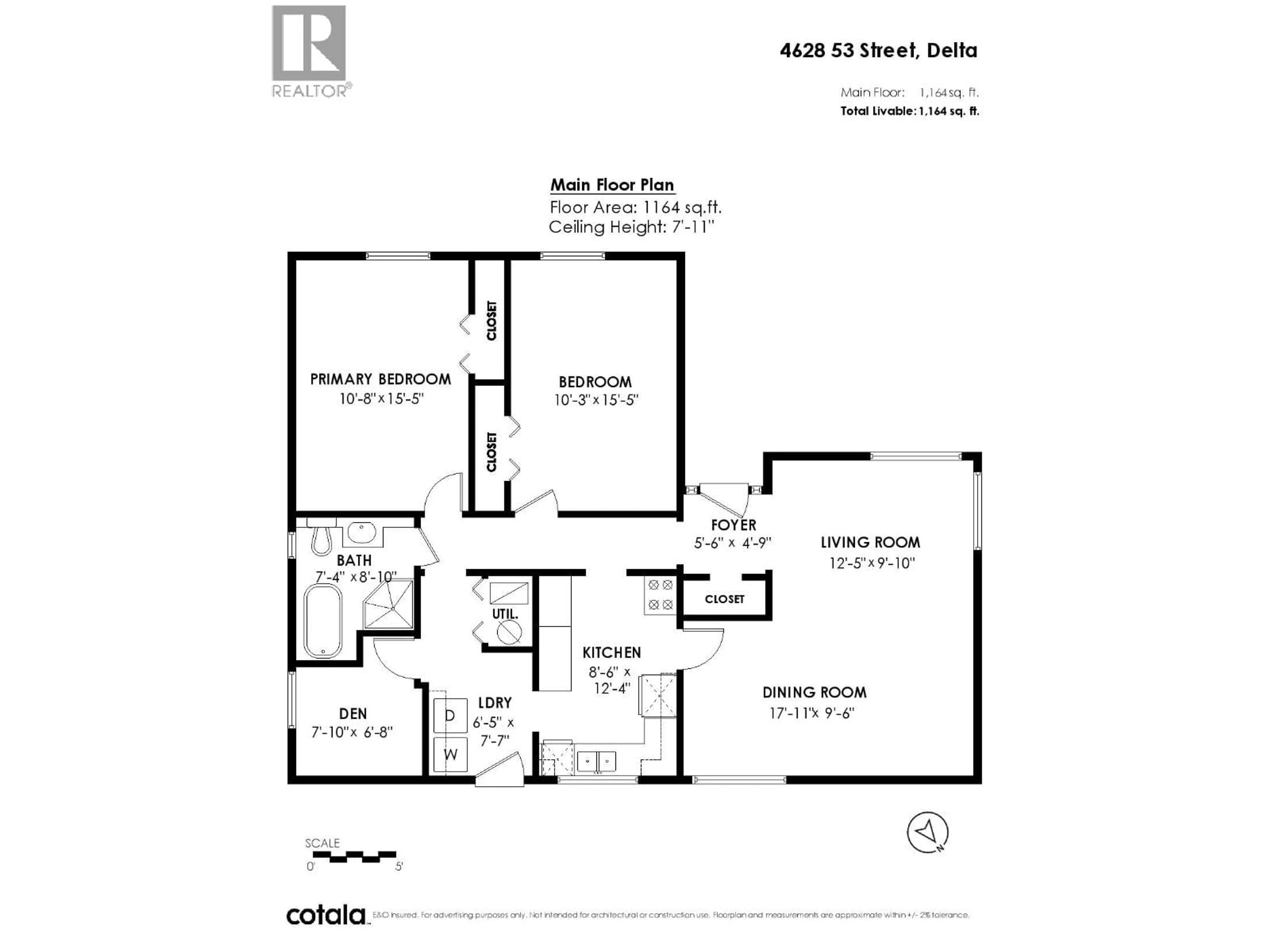 Floor plan for 4628 53 STREET, Delta British Columbia V4K2Z1