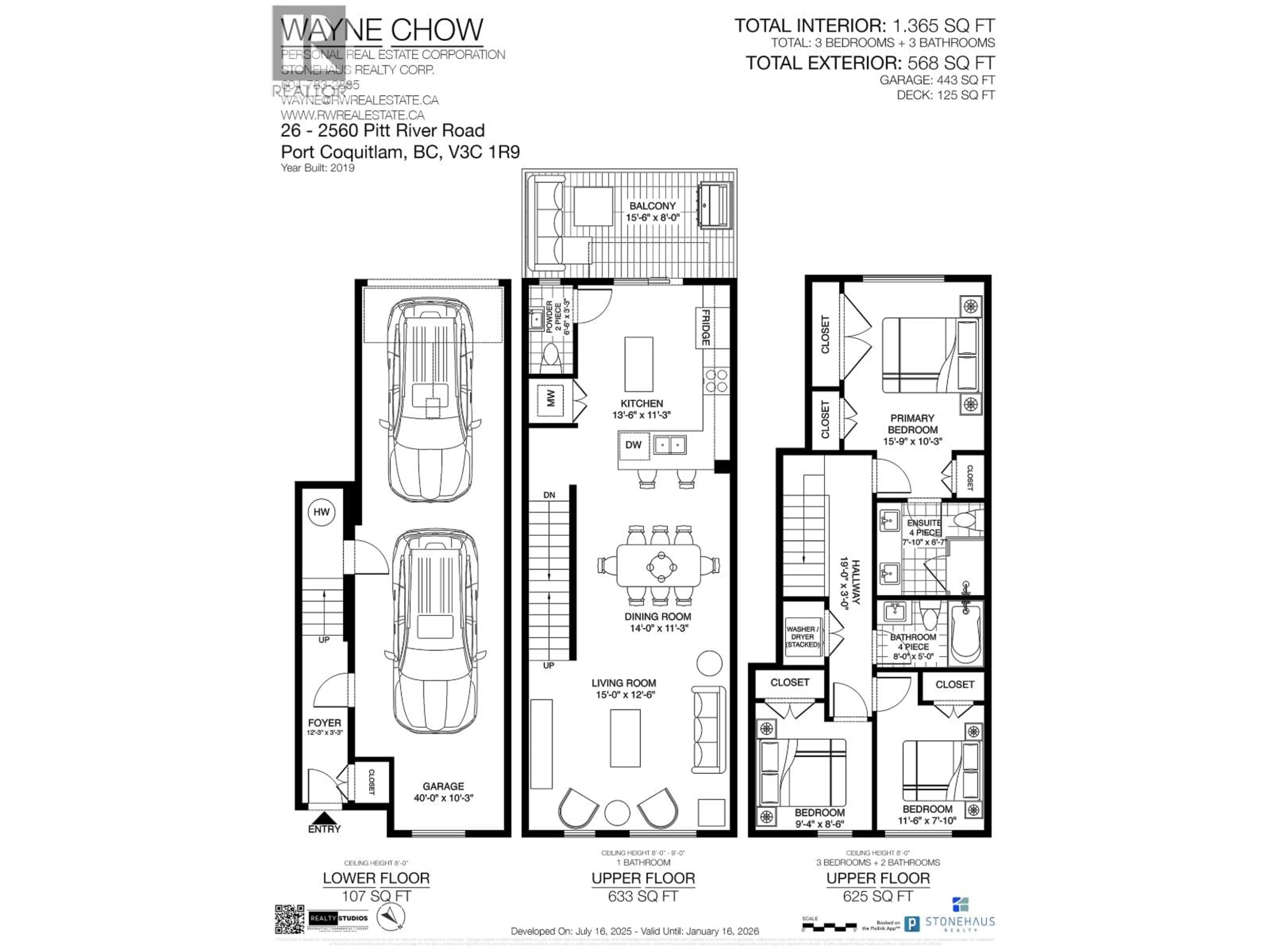 Floor plan for 26 - 2560 PITT RIVER ROAD, Port Coquitlam British Columbia V3C0G6