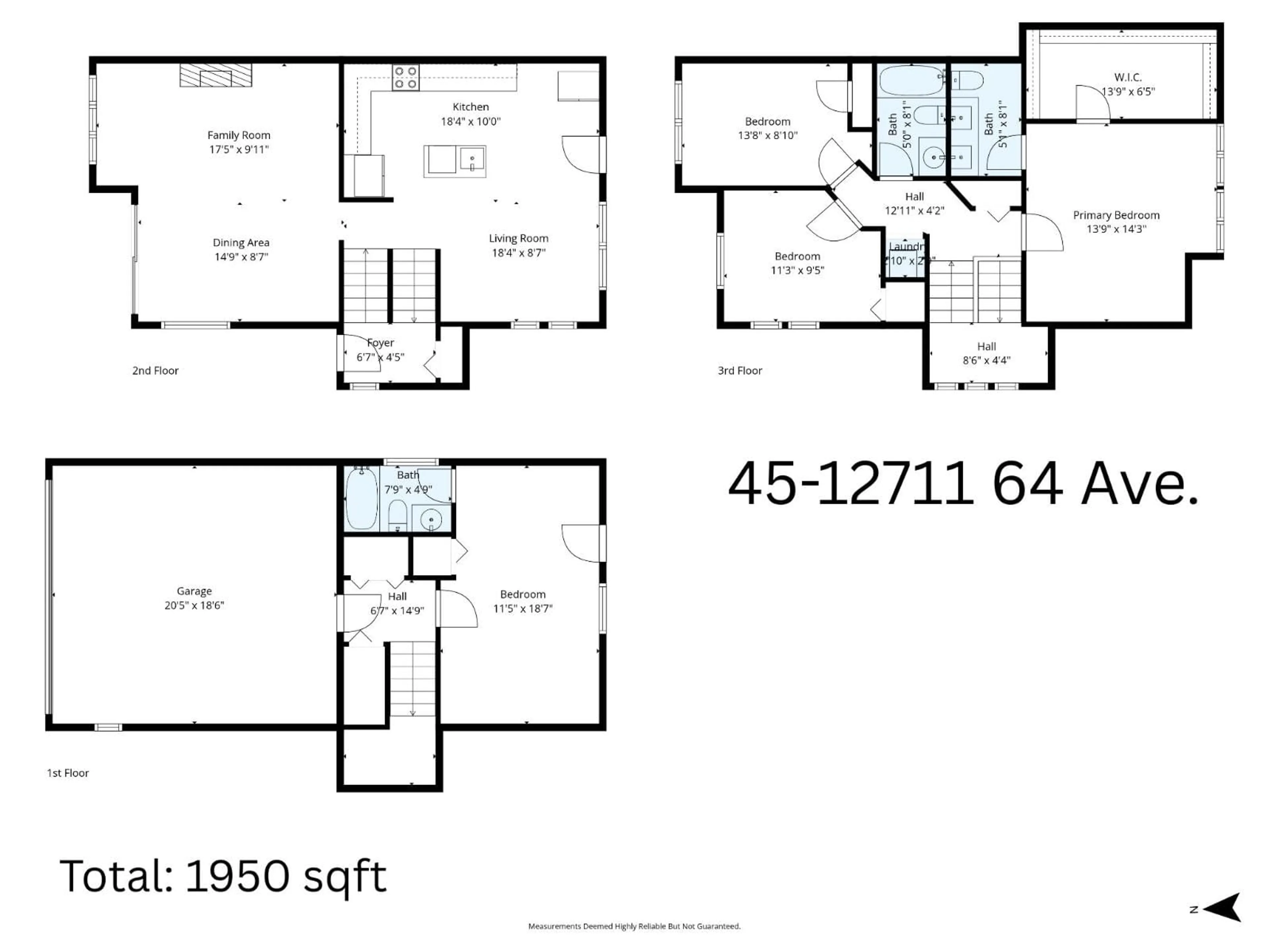 Floor plan for 45 - 12711 64 AVENUE, Surrey British Columbia V3W1X1