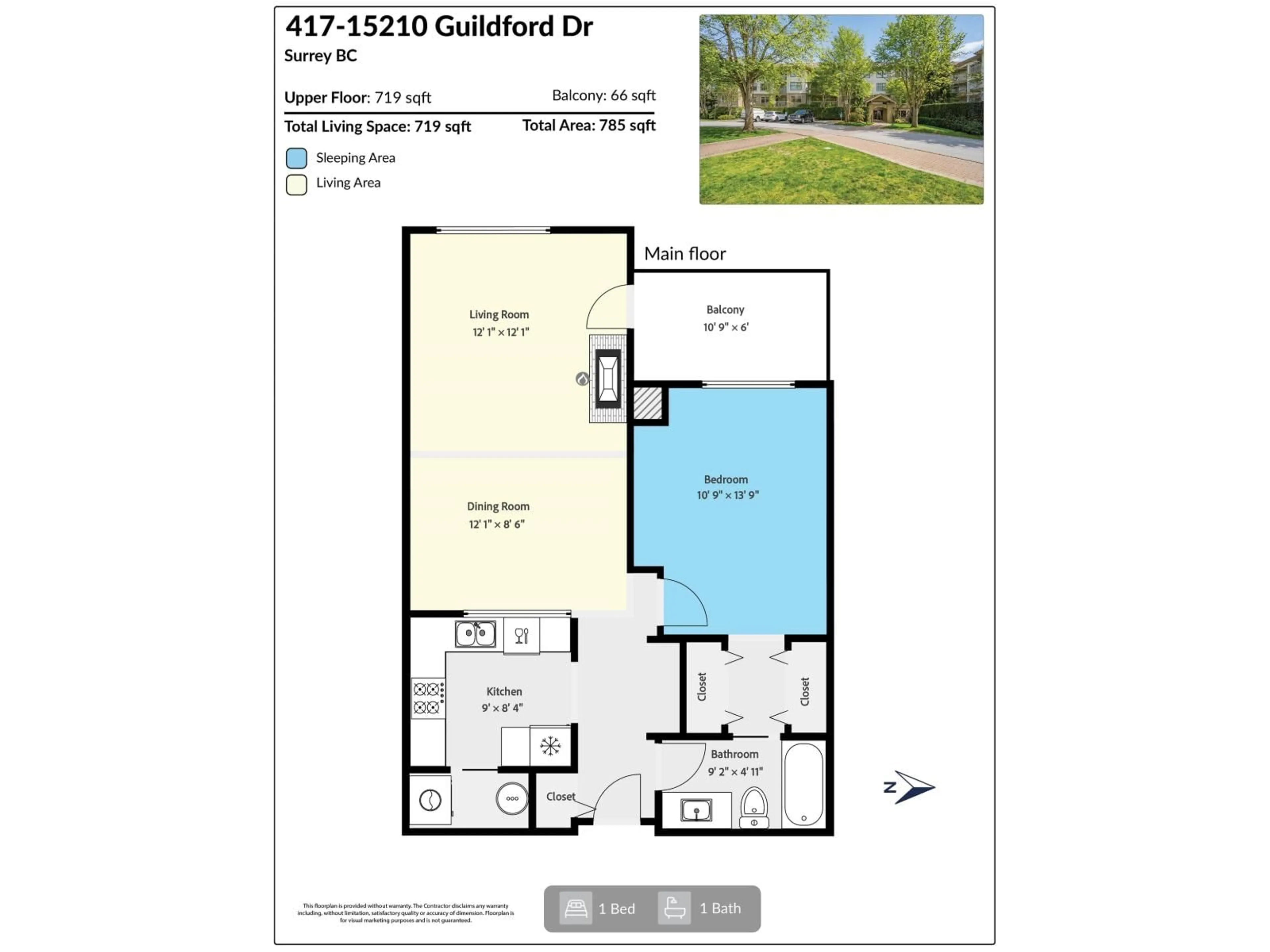 Floor plan for 417 - 15210 GUILDFORD DRIVE, Surrey British Columbia V3R0X7