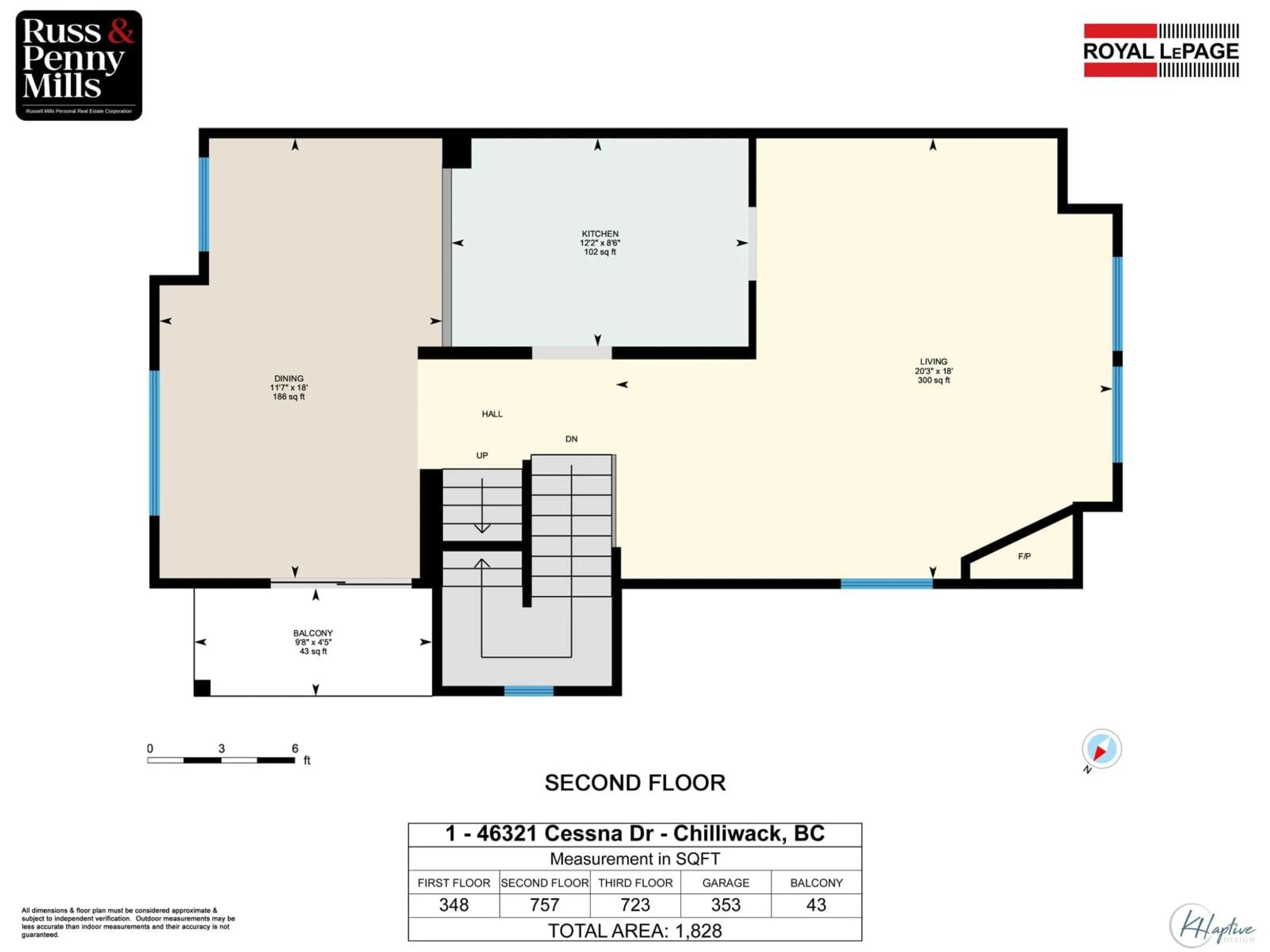 Floor plan for 1 - 46321 CESSNA DRIVE, Chilliwack British Columbia V2P1A7