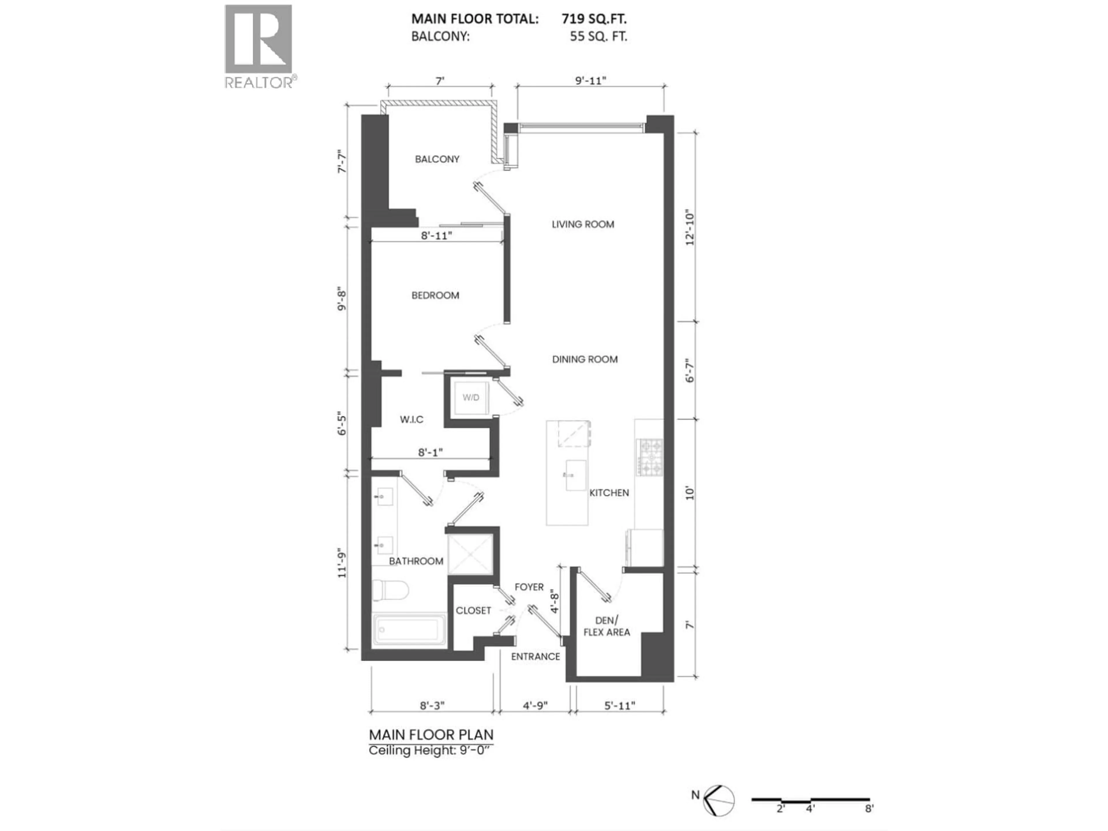 Floor plan for 1102 - 181 1ST AVENUE, Vancouver British Columbia V5Y0E3