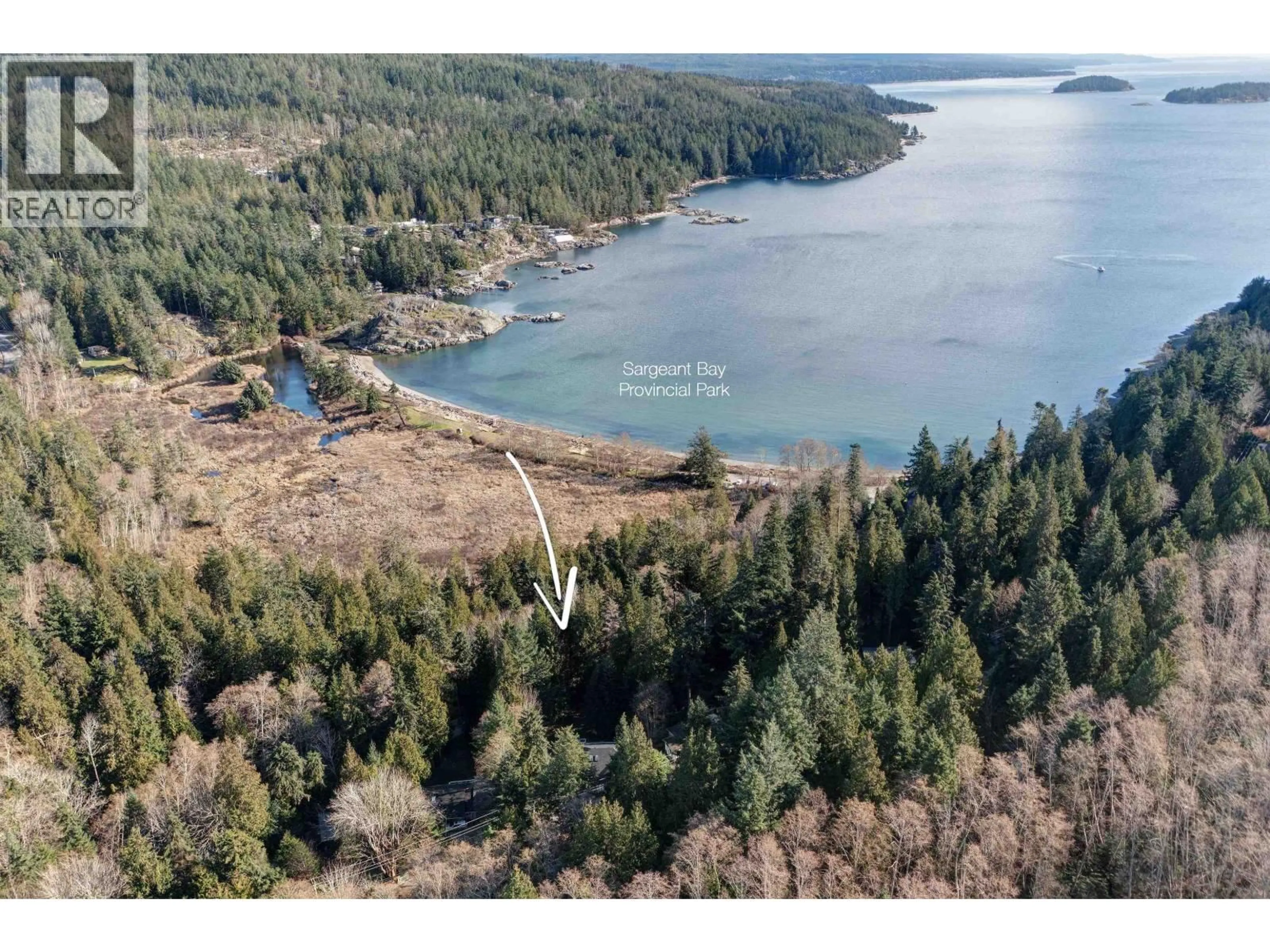 A pic from outside/outdoor area/front of a property/back of a property/a pic from drone, water/lake/river/ocean view for 7629 REDROOFFS ROAD, Halfmoon Bay British Columbia V7Z1C4