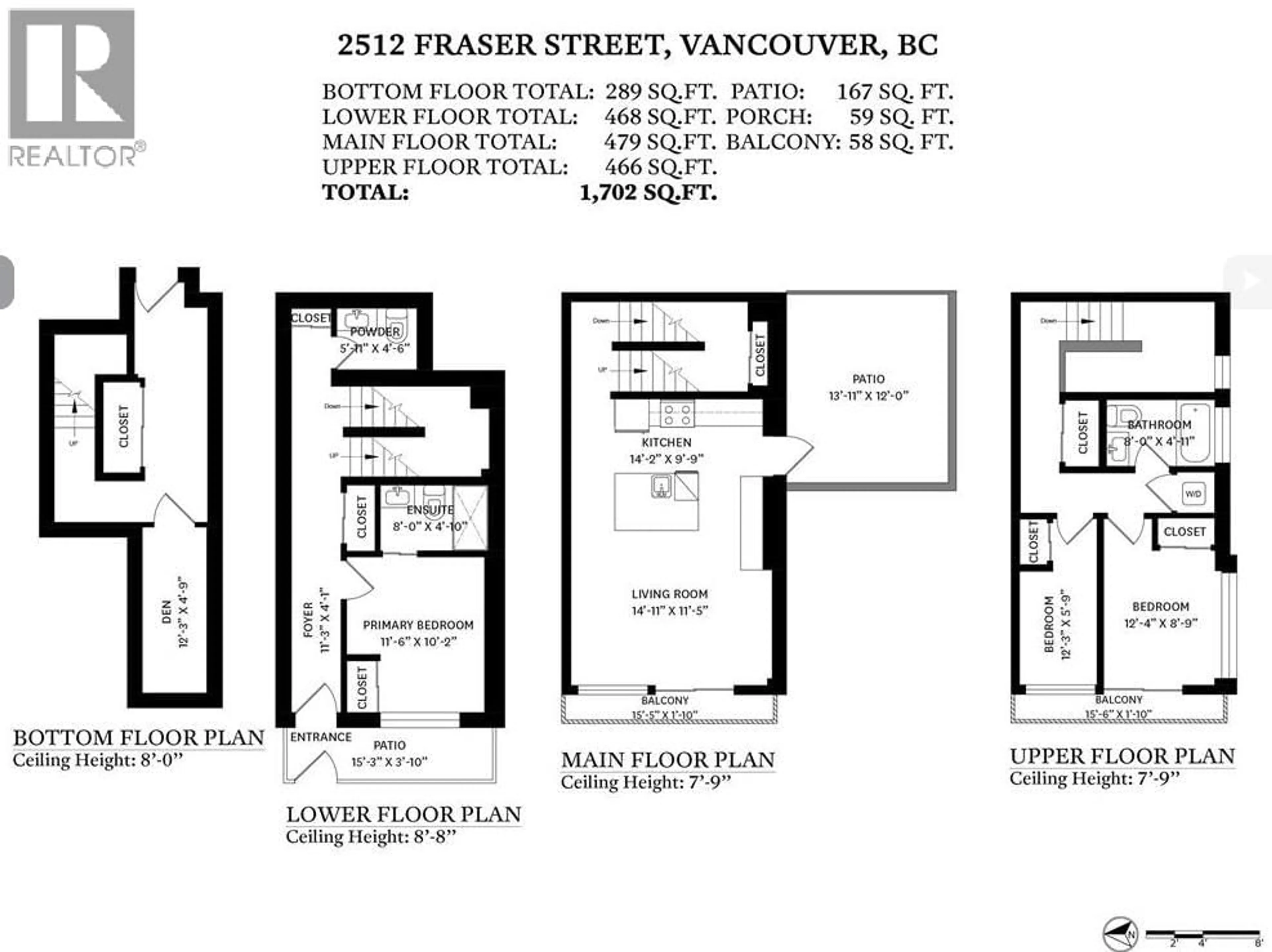 Floor plan for 2512 FRASER STREET, Vancouver British Columbia V5T3V4