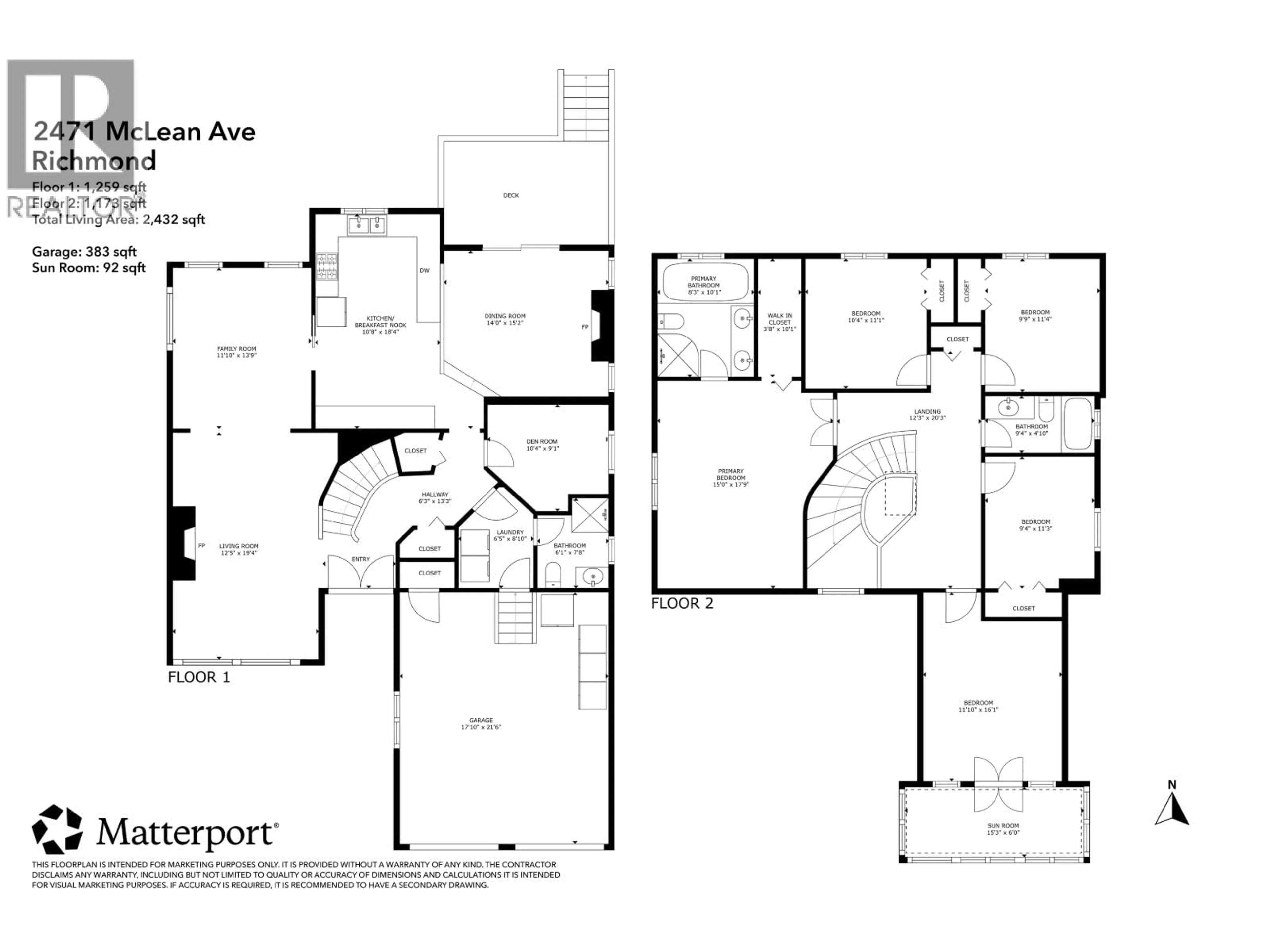 Floor plan for 22471 MCLEAN AVENUE, Richmond British Columbia V6V2P3