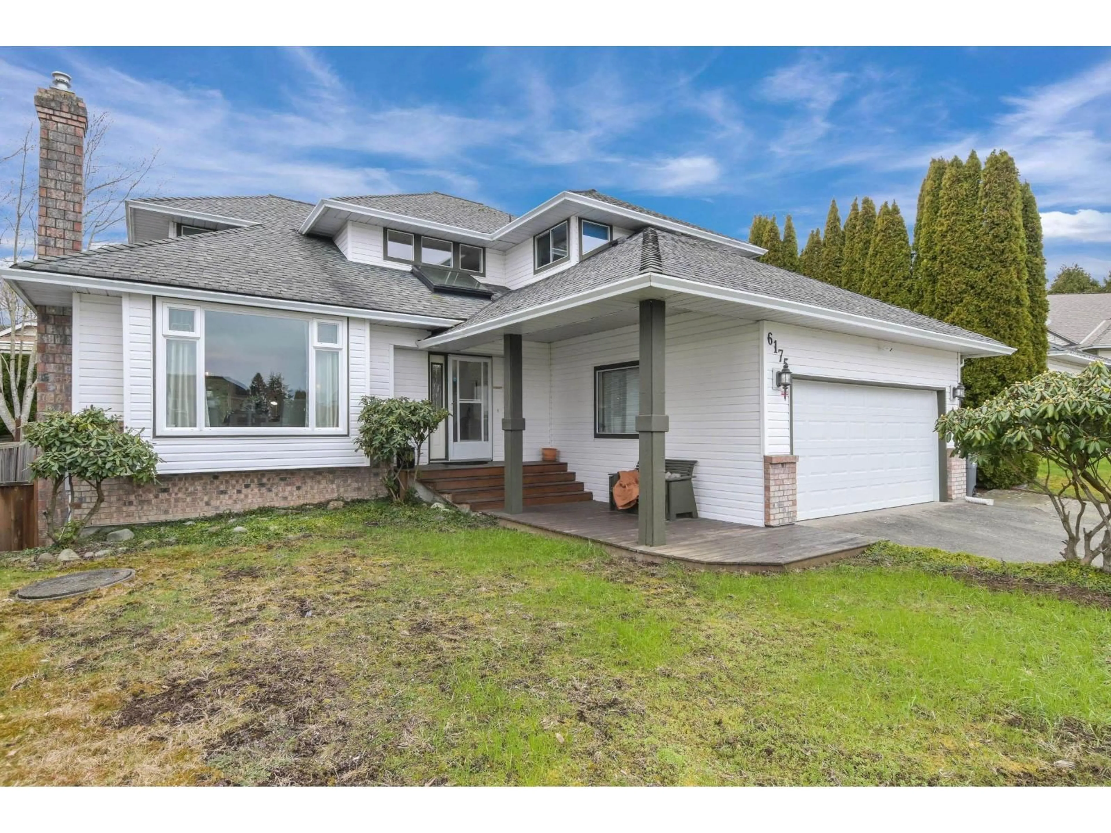 Home with vinyl exterior material, street for 6175 191 STREET, Surrey British Columbia V3S8C8