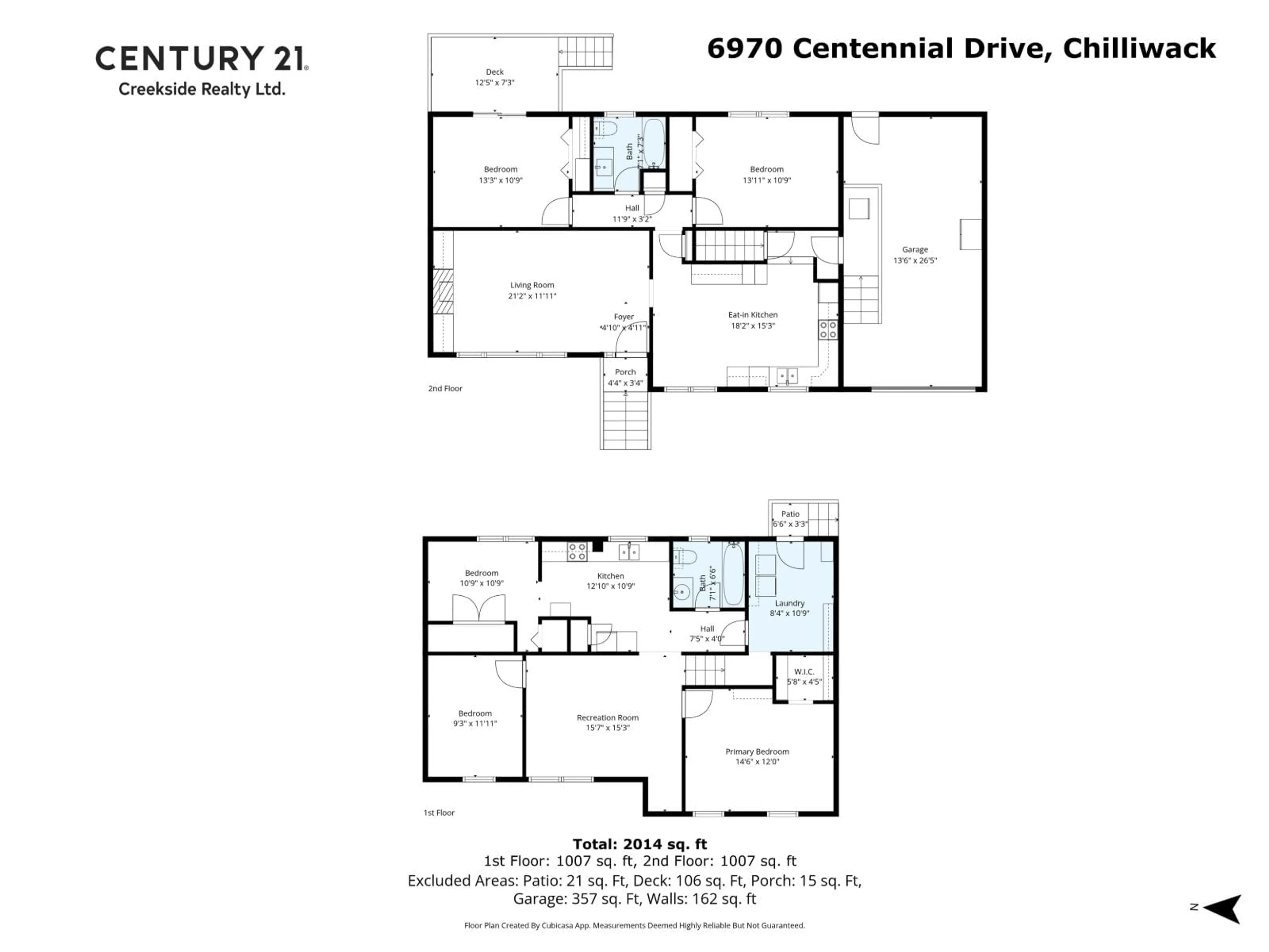Floor plan for 6970 CENTENNIAL DRIVE, Chilliwack British Columbia V2R1J7