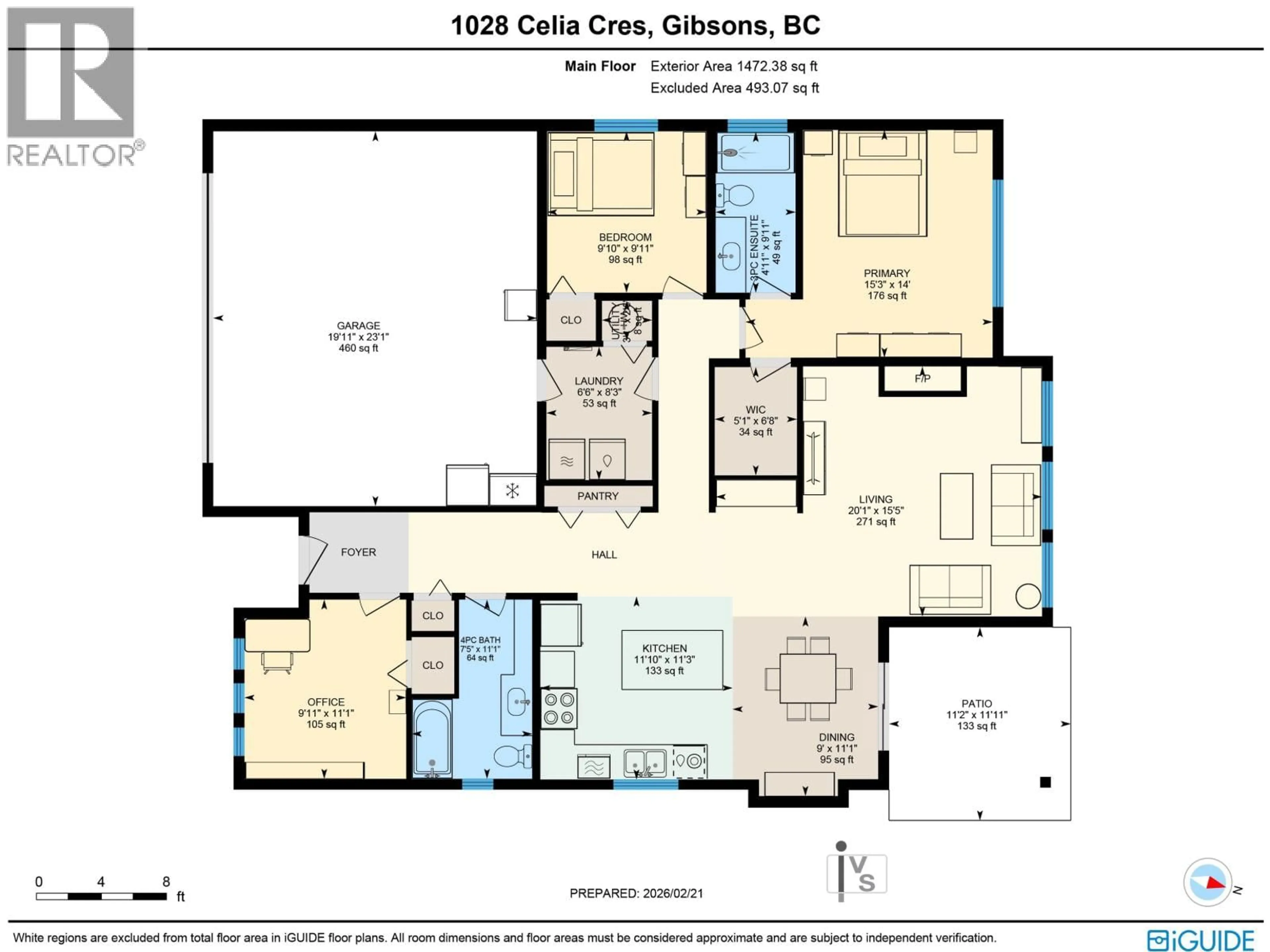 Floor plan for 1028 CELIA CRESCENT, Gibsons British Columbia V0N1V7