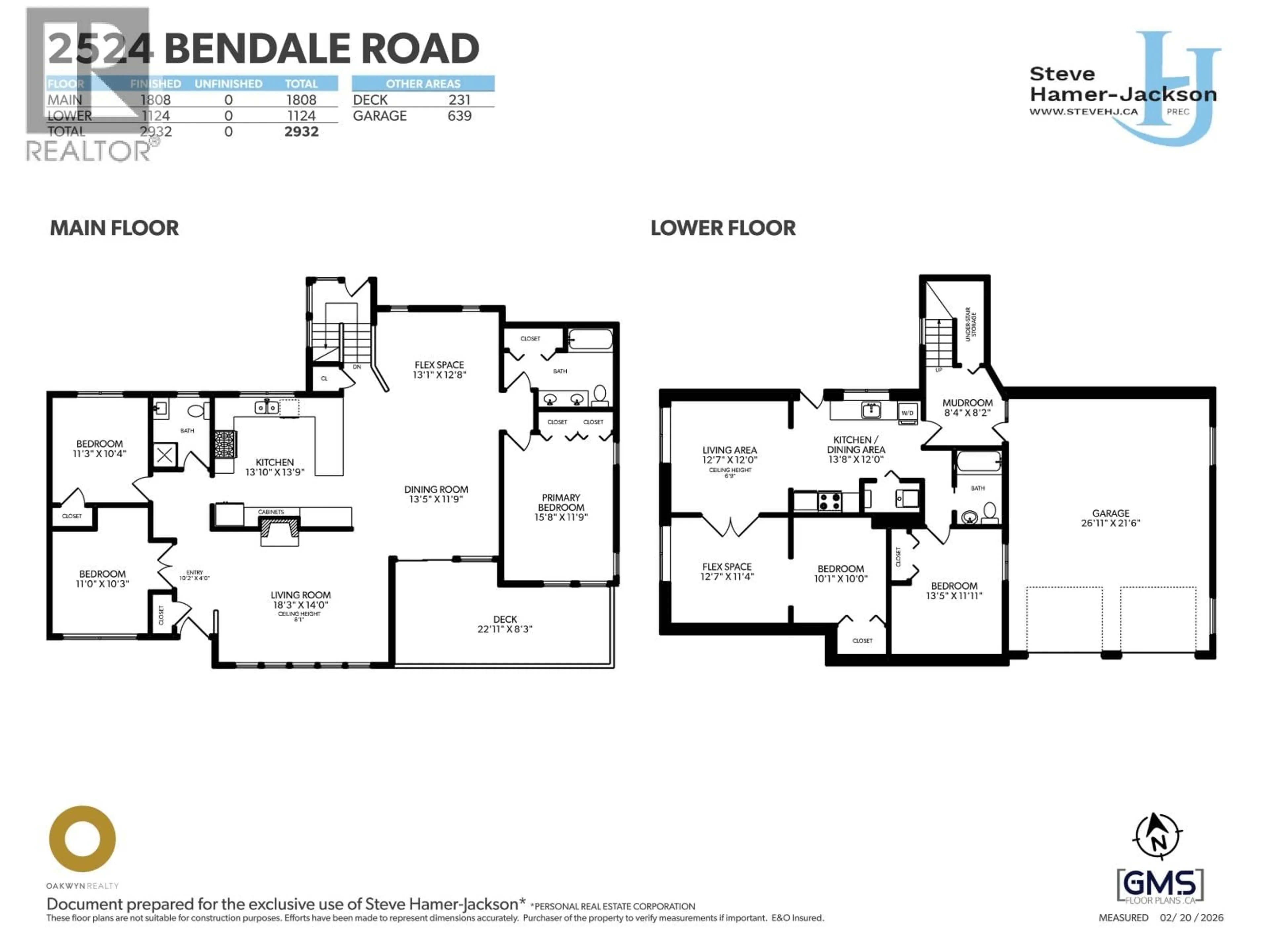 Floor plan for 2524 BENDALE ROAD, North Vancouver British Columbia V7H1G7