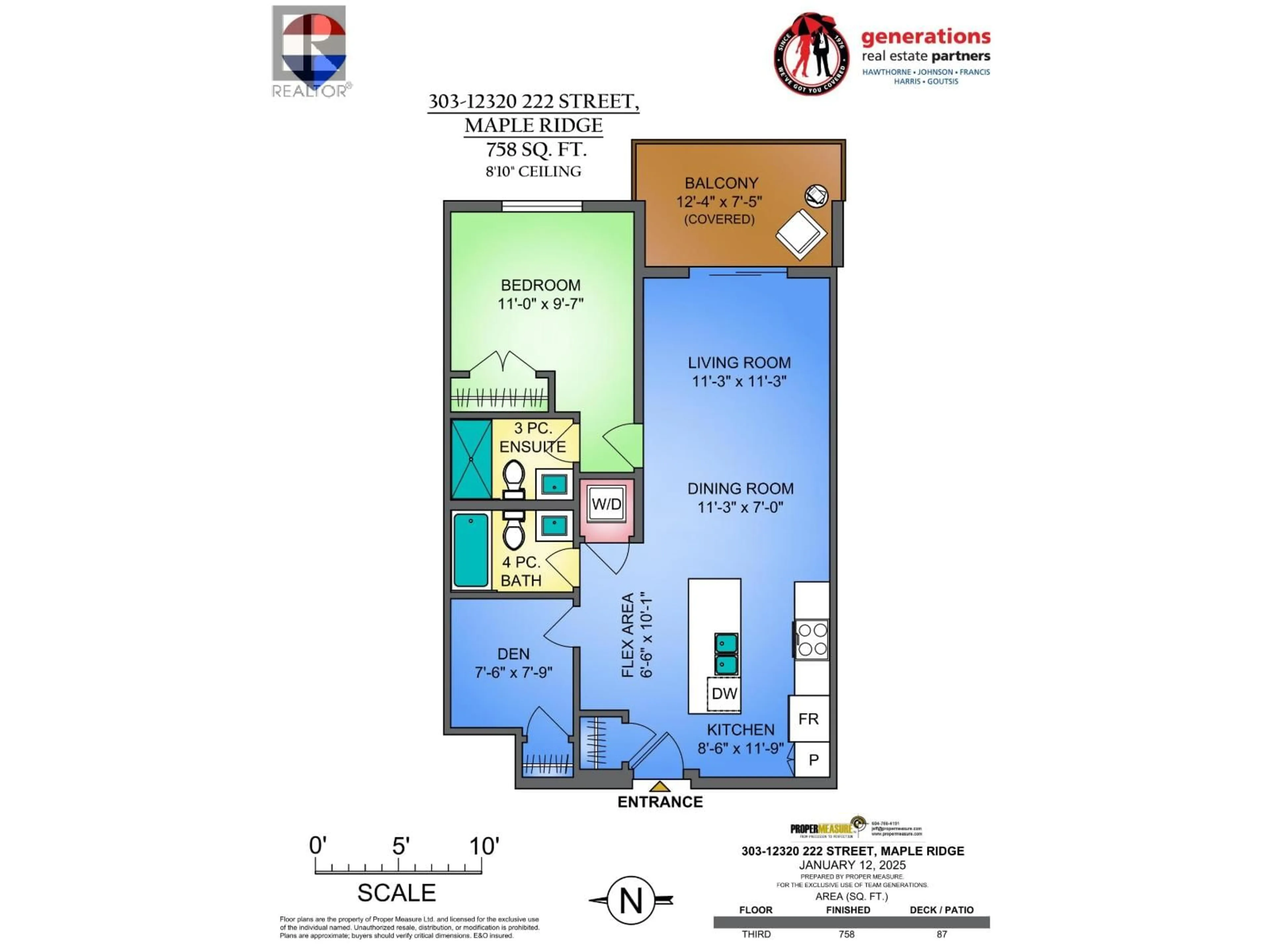 Floor plan for 303 - 12320 222 STREET, Maple Ridge British Columbia V2X4K8