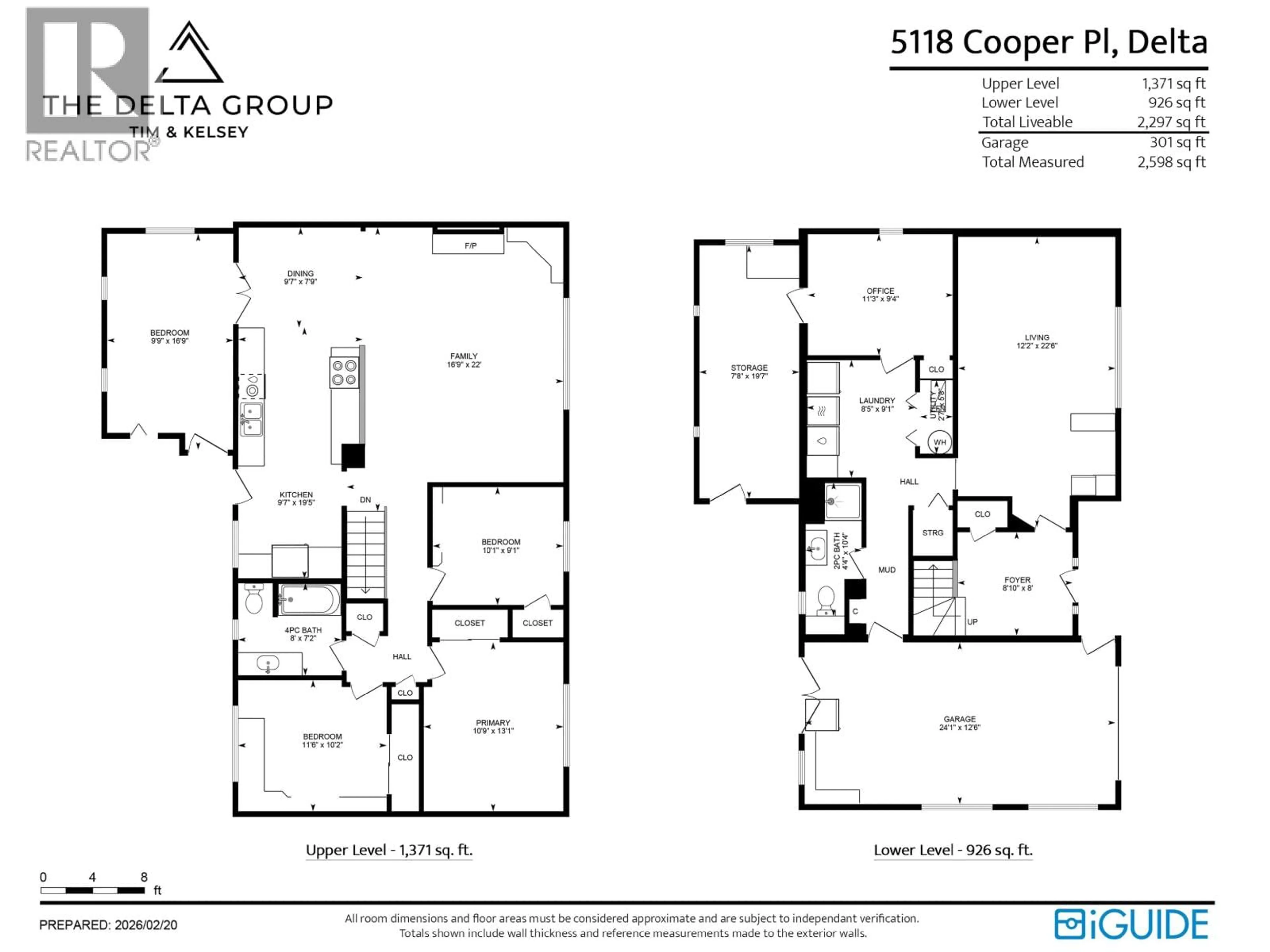 Floor plan for 5118 COOPER PLACE, Delta British Columbia V4K3J1