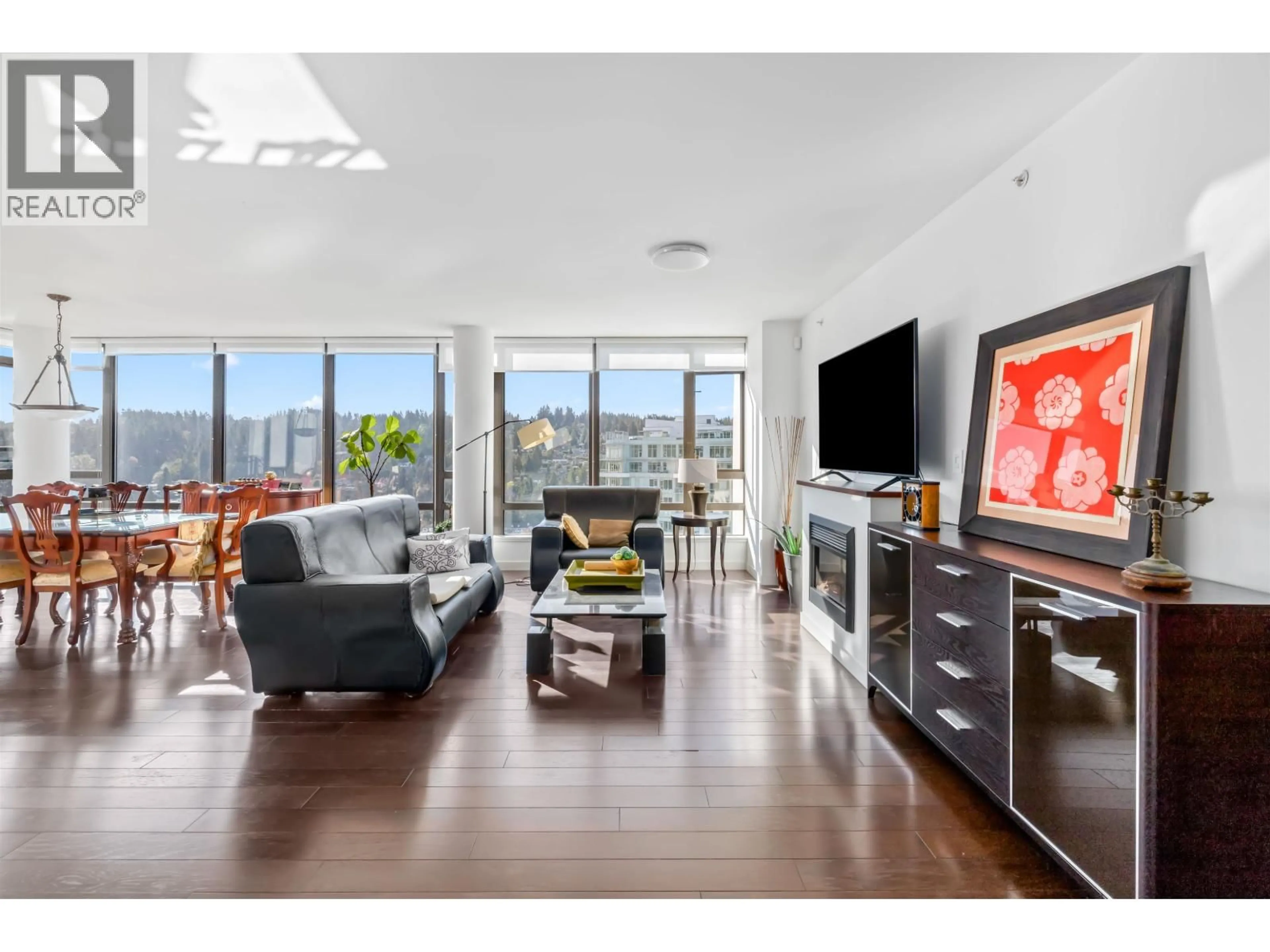 Living room with furniture, unknown for 2602 - 400 CAPILANO ROAD, Port Moody British Columbia V3H0E1