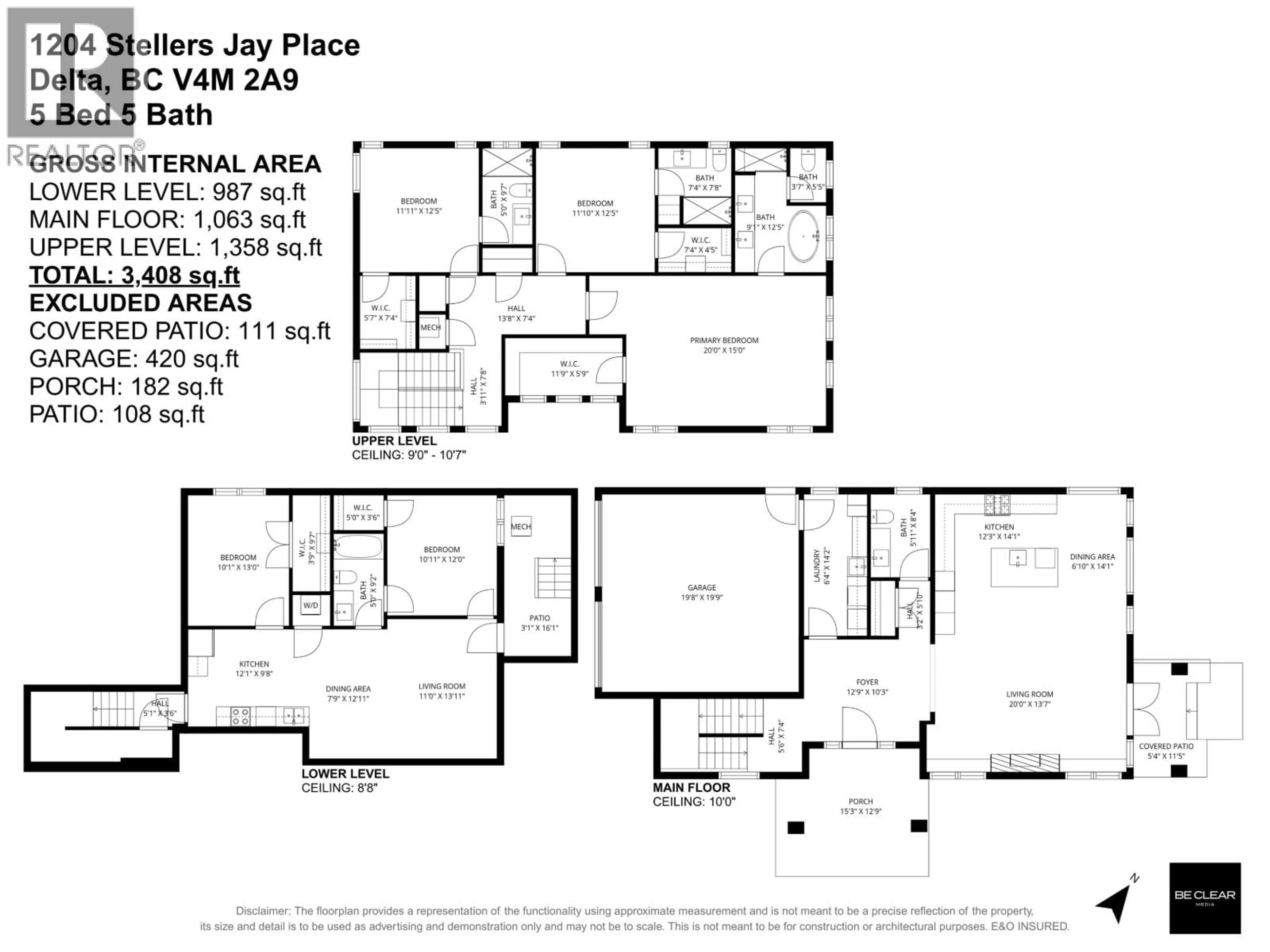 Floor plan for 1204 STELLERS JAY PLACE, Tsawwassen British Columbia V4M2A9