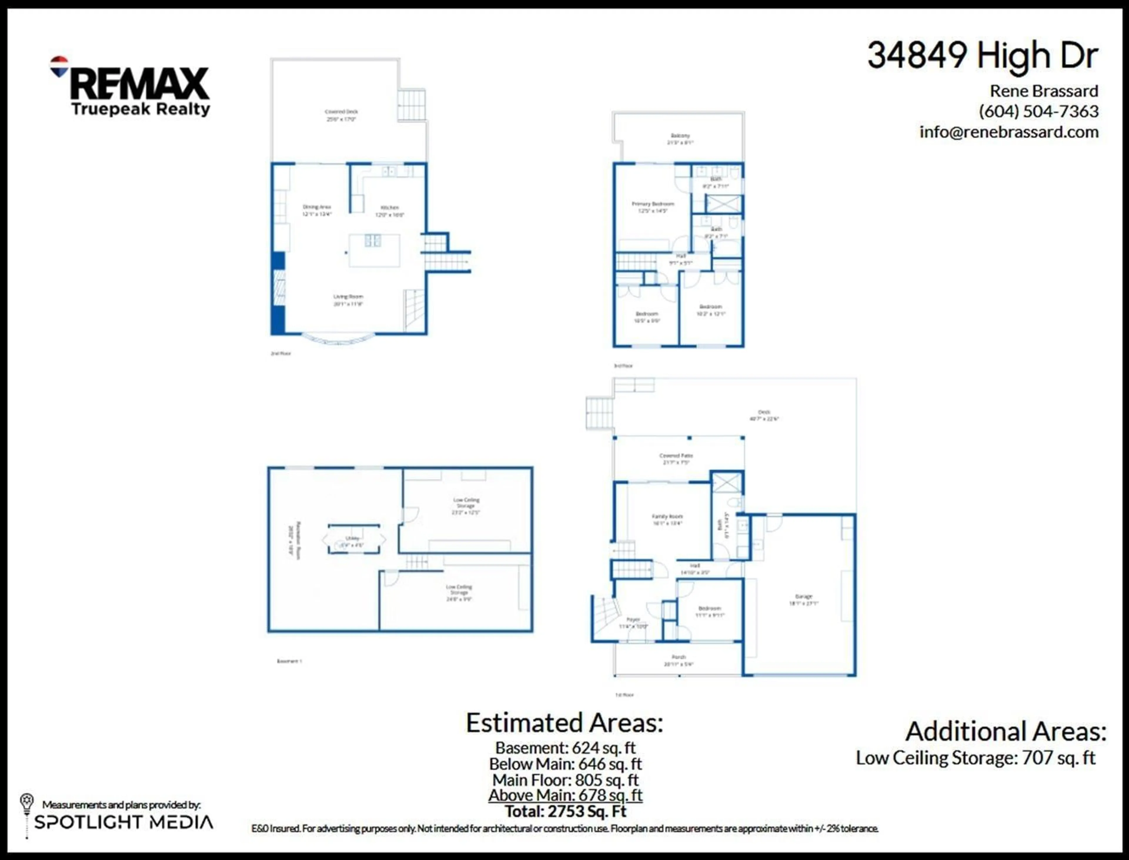 Floor plan for 34849 HIGH DRIVE, Abbotsford British Columbia V2S2X7