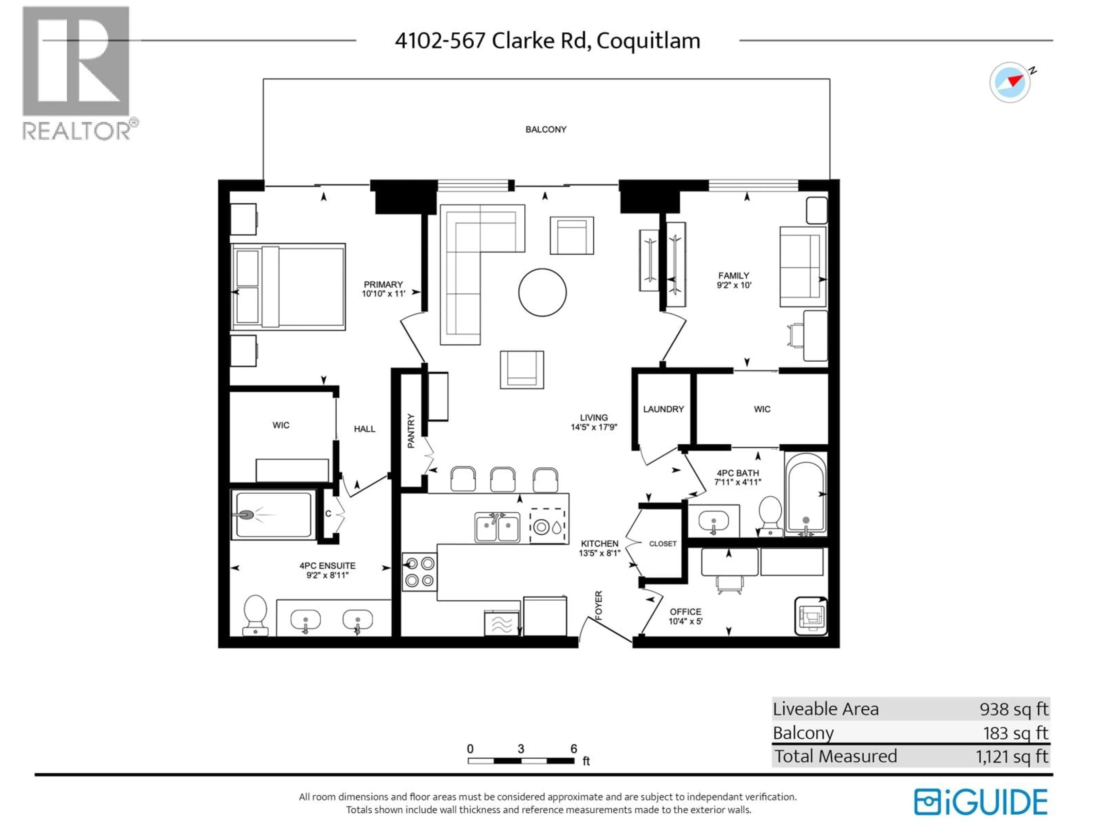 Floor plan for 4102 - 567 CLARKE ROAD, Coquitlam British Columbia V3J0K7