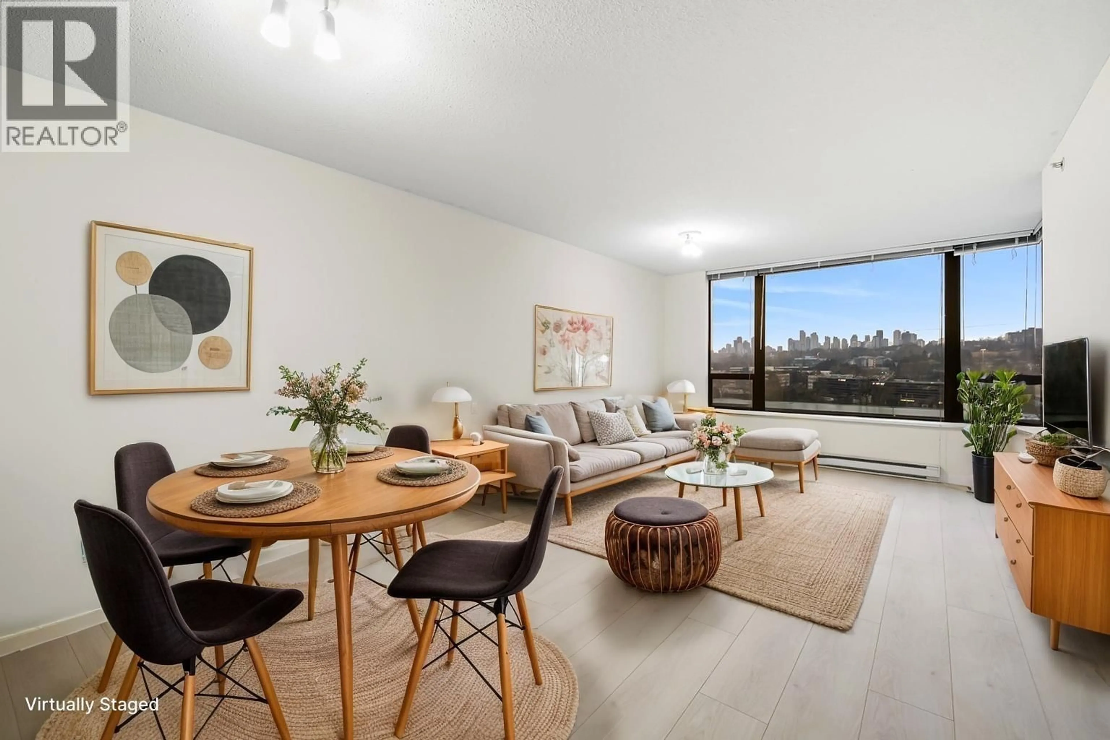 Living room with furniture, wood/laminate floor for 1105 - 4178 DAWSON STREET, Burnaby British Columbia V5C0A1