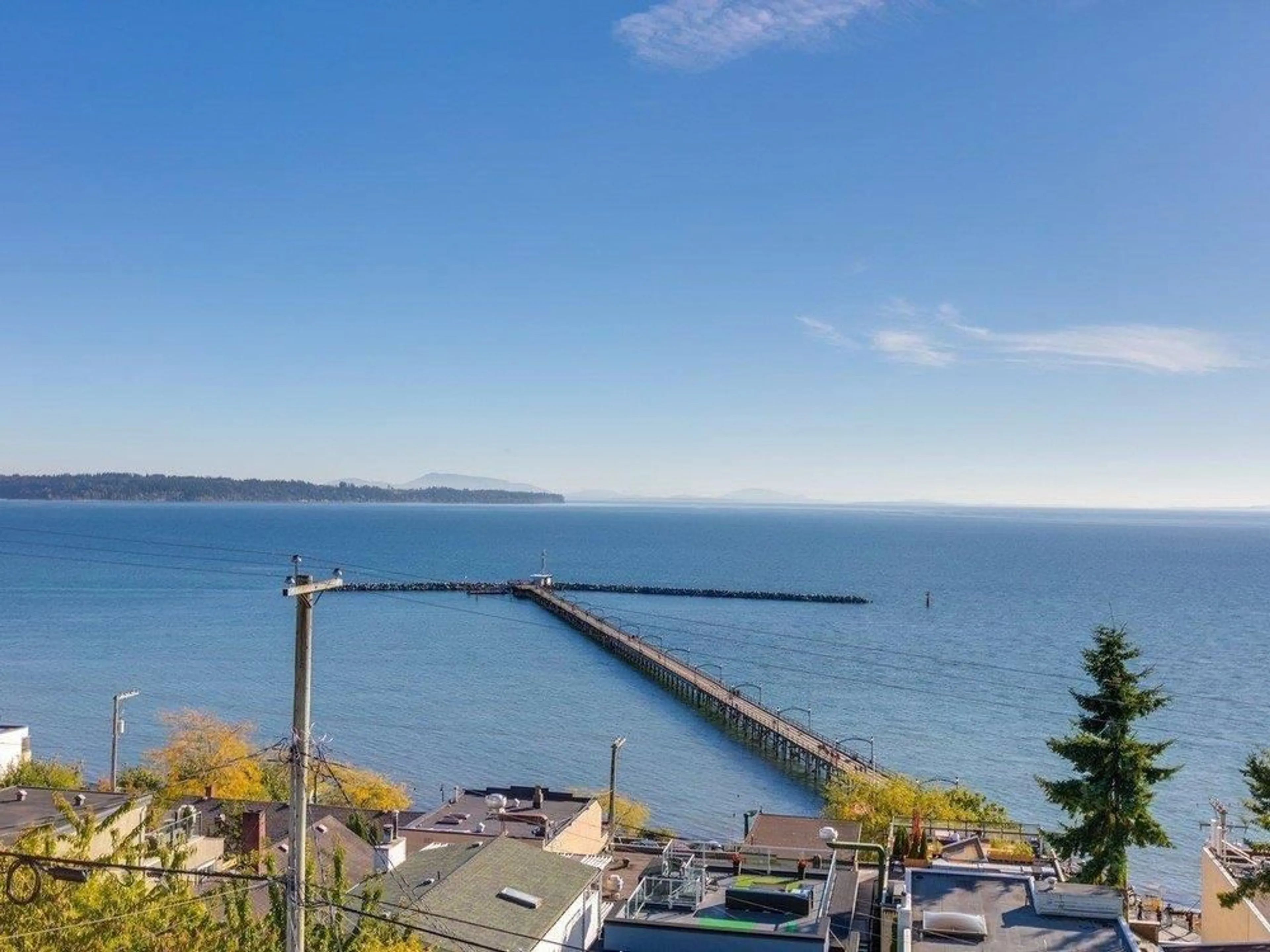 A pic from outside/outdoor area/front of a property/back of a property/a pic from drone, water/lake/river/ocean view for 15061 VICTORIA AVENUE, White Rock British Columbia V4B1G4