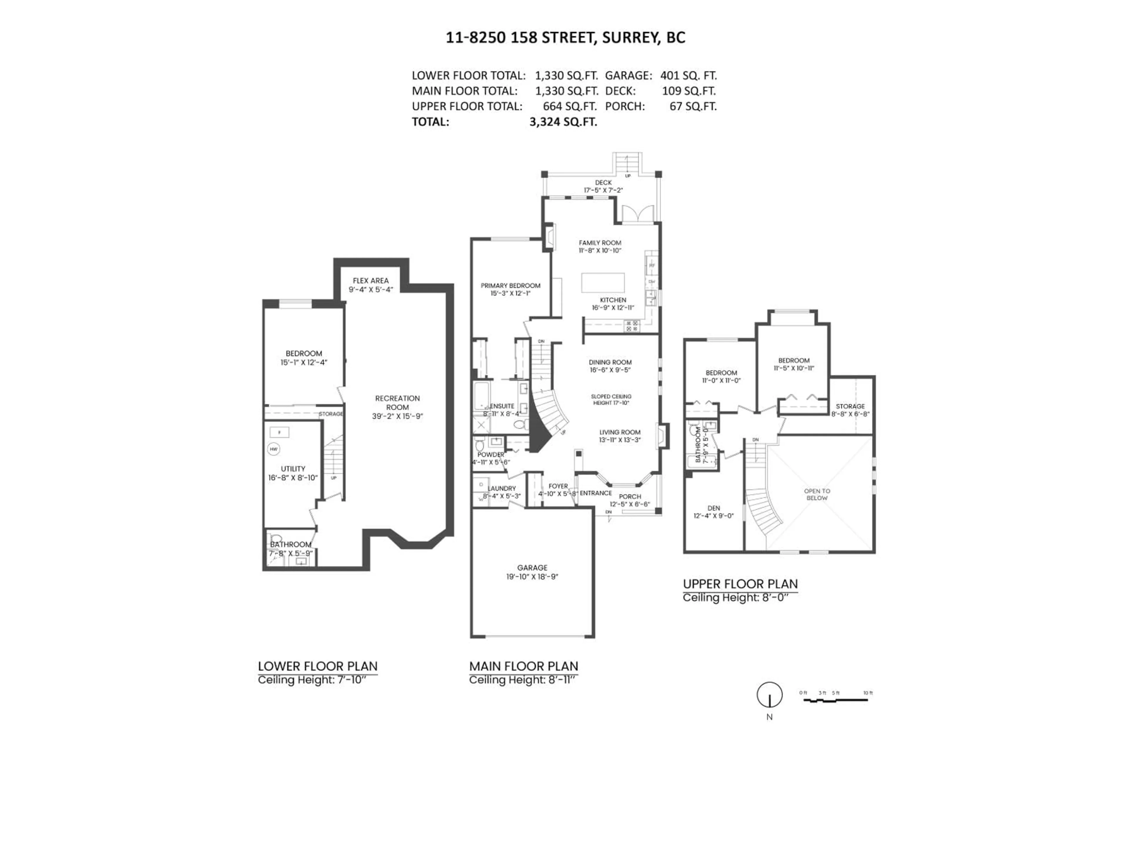 Floor plan for 11 - 8250 158 STREET, Surrey British Columbia V4N0R5