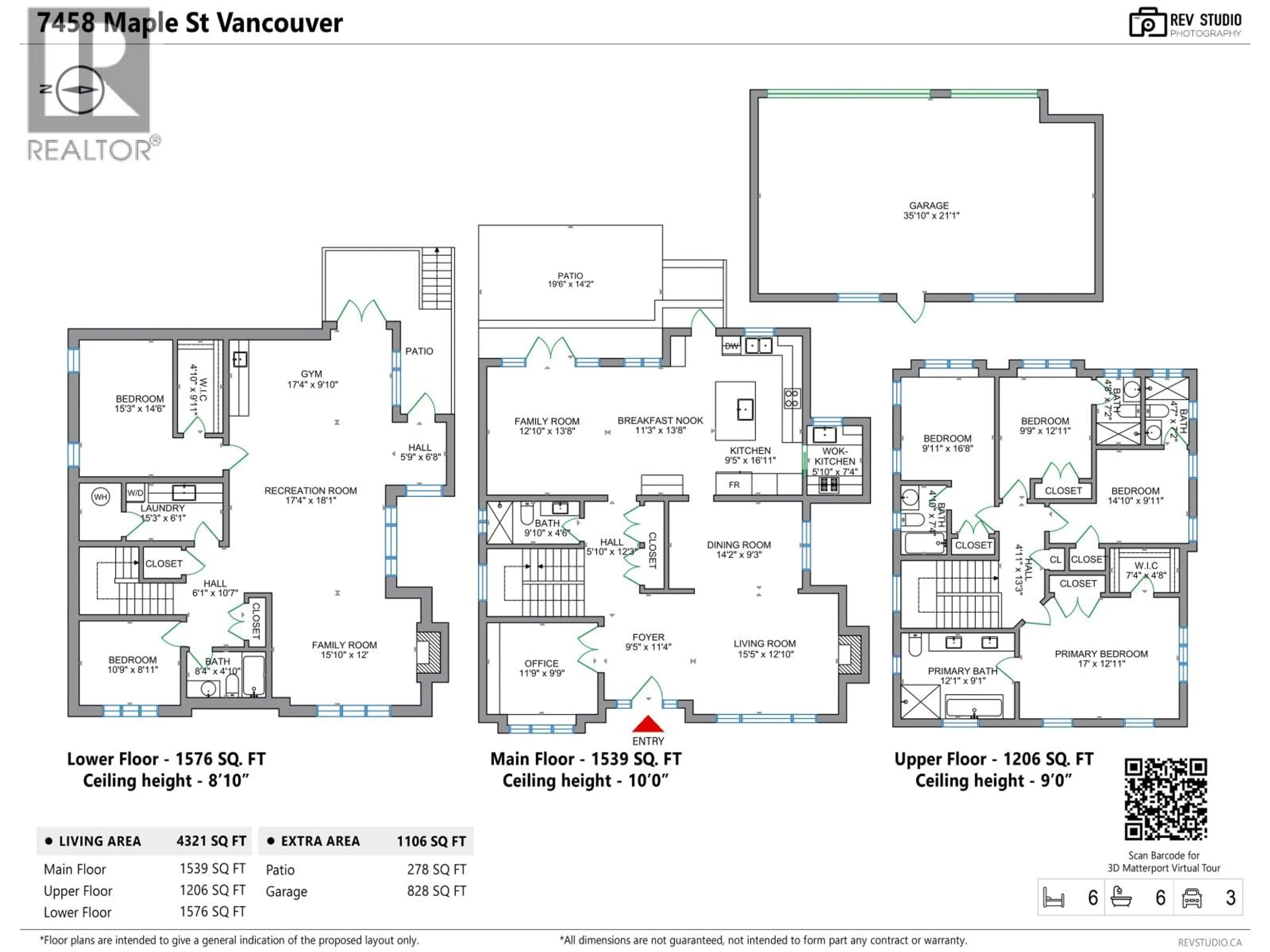 Floor plan for 7458 MAPLE STREET, Vancouver British Columbia V6P5P7