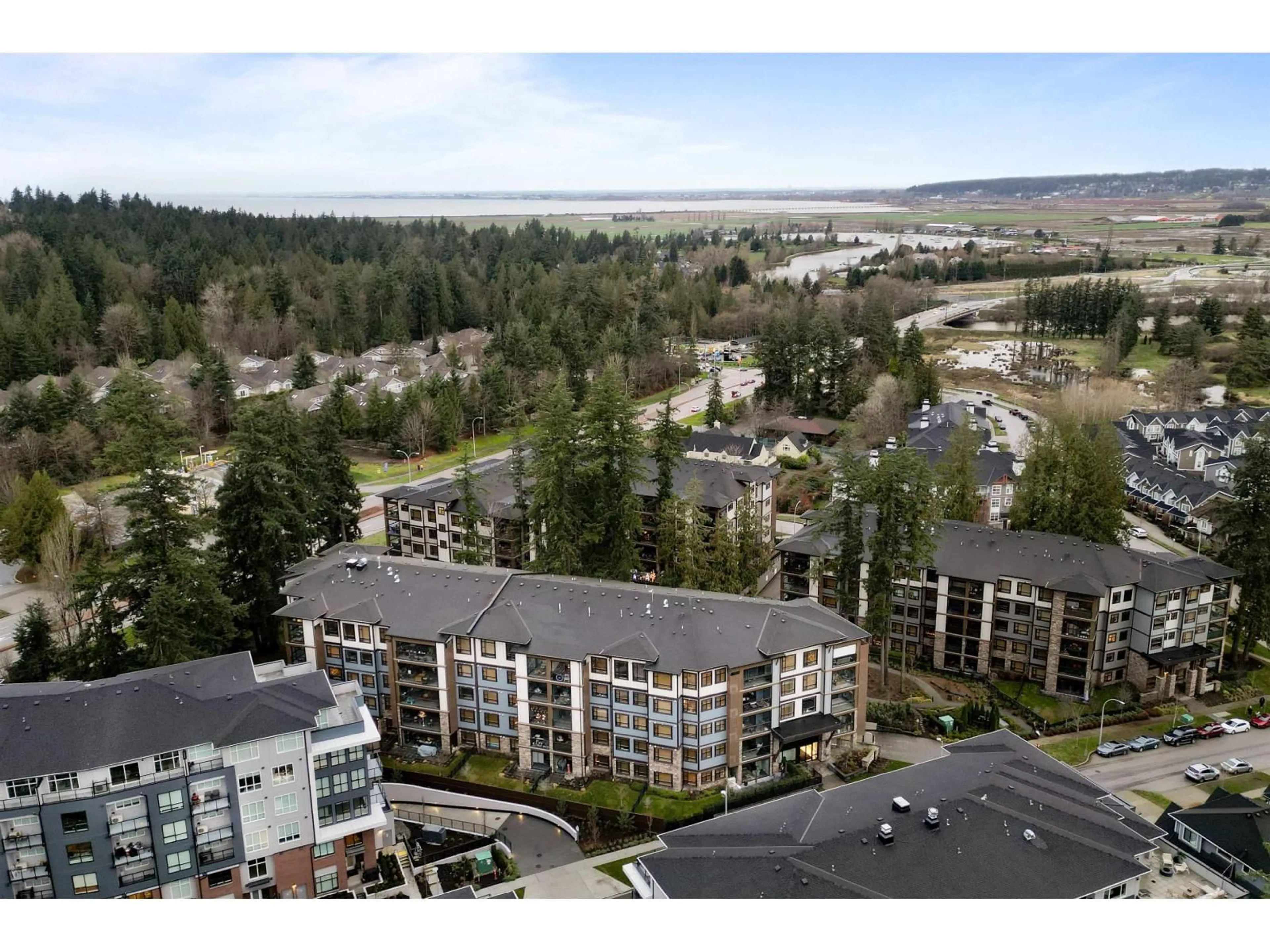 A pic from outside/outdoor area/front of a property/back of a property/a pic from drone, mountain view for 511 - 3535 146A STREET, Surrey British Columbia V4P0H2