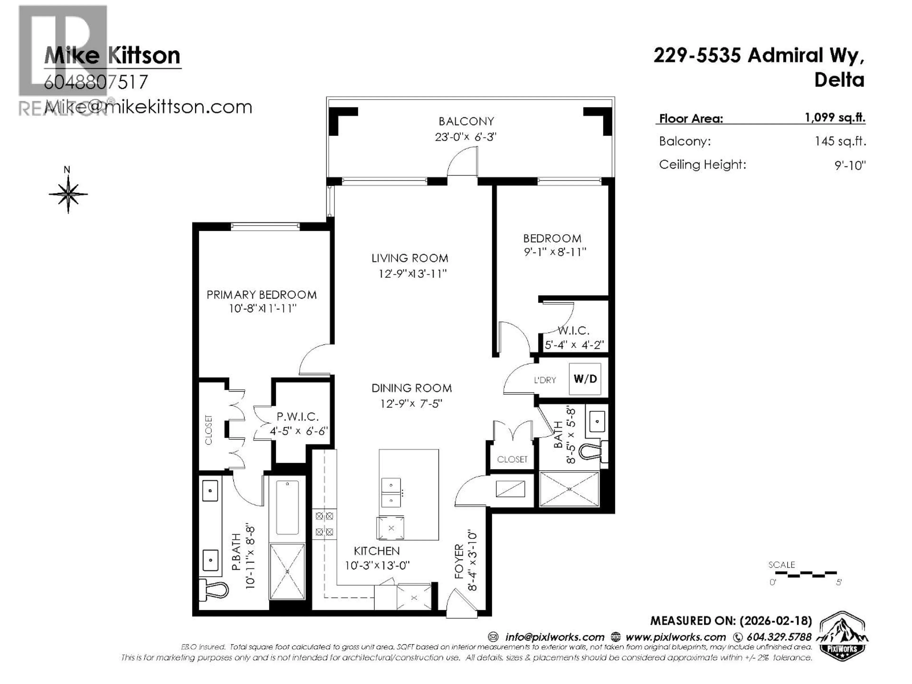 Floor plan for 229 - 5535 ADMIRAL WAY, Delta British Columbia V4K0E3