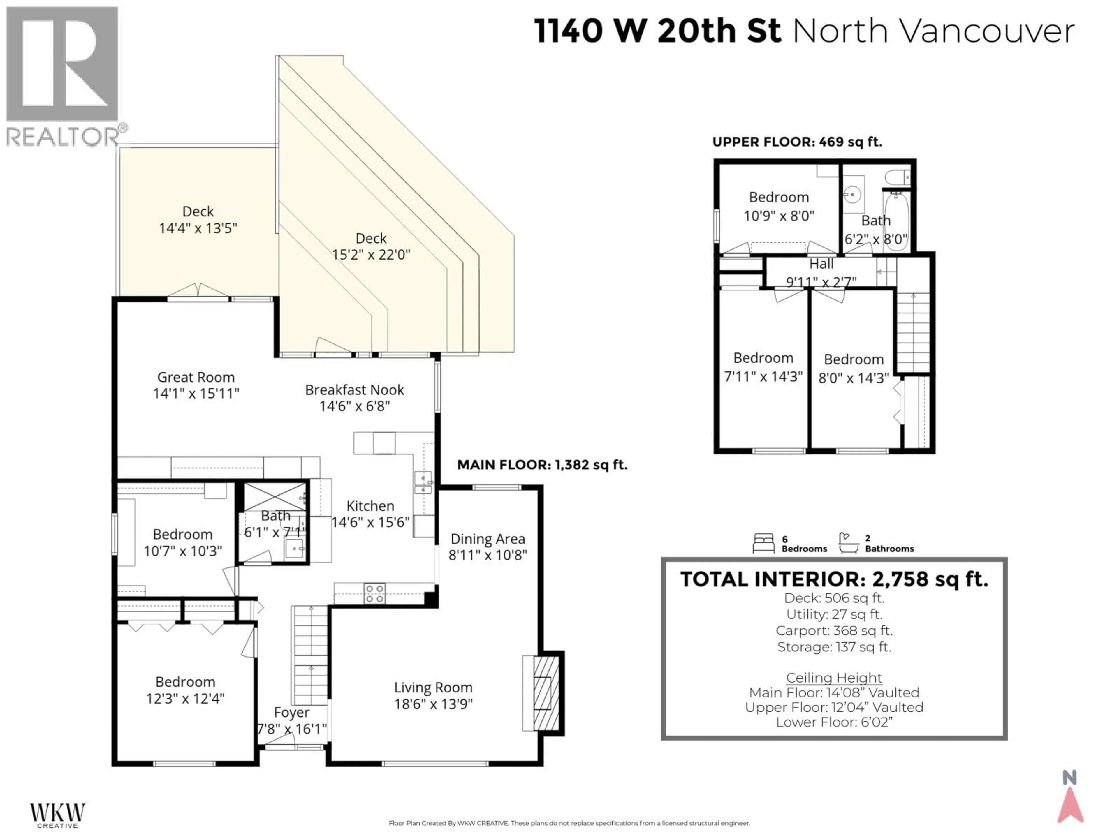 Floor plan for 1140 20TH STREET, North Vancouver British Columbia V7P2B7