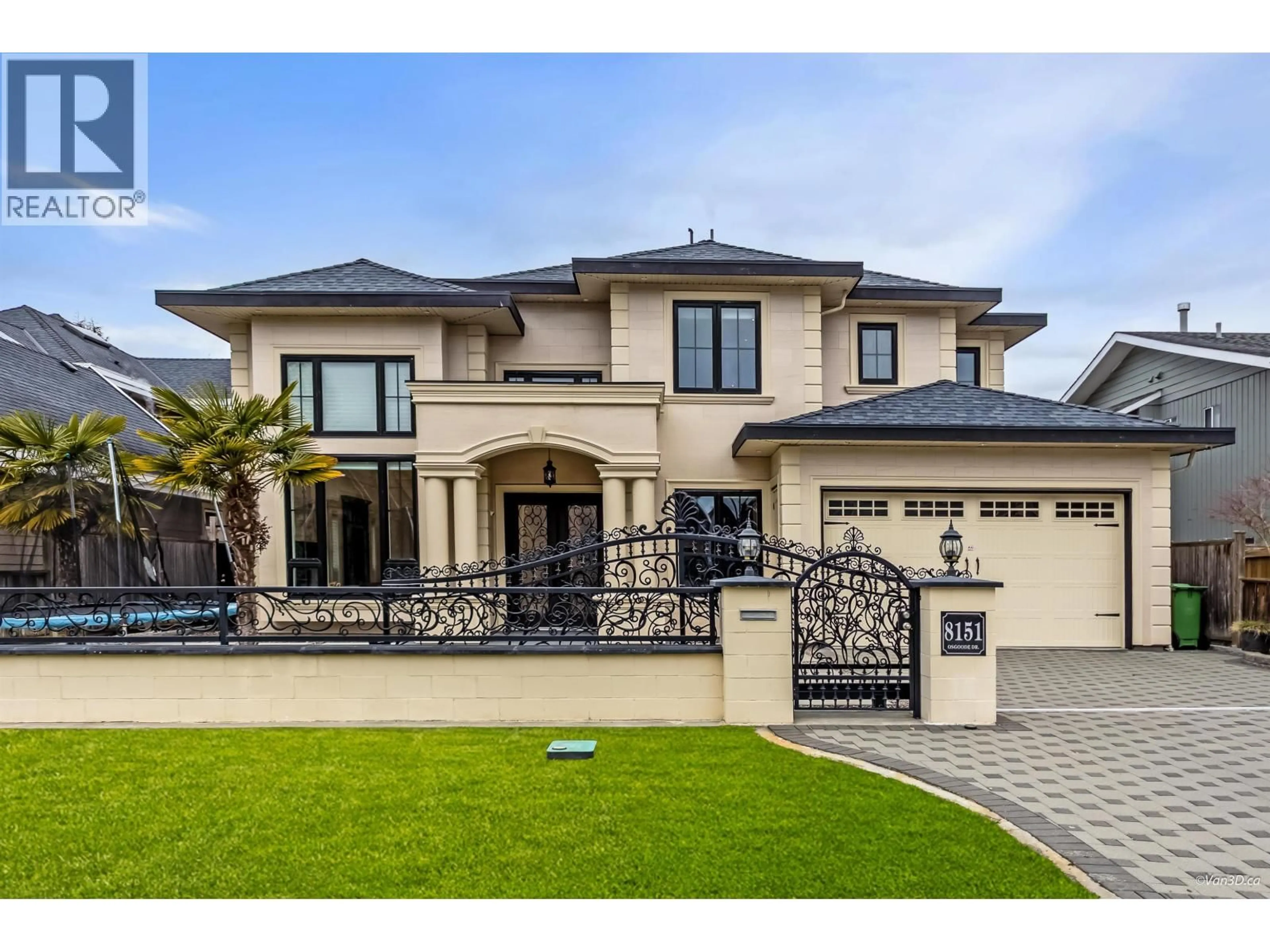 Home with brick exterior material, street for 8151 OSGOODE DRIVE, Richmond British Columbia V7A4M3