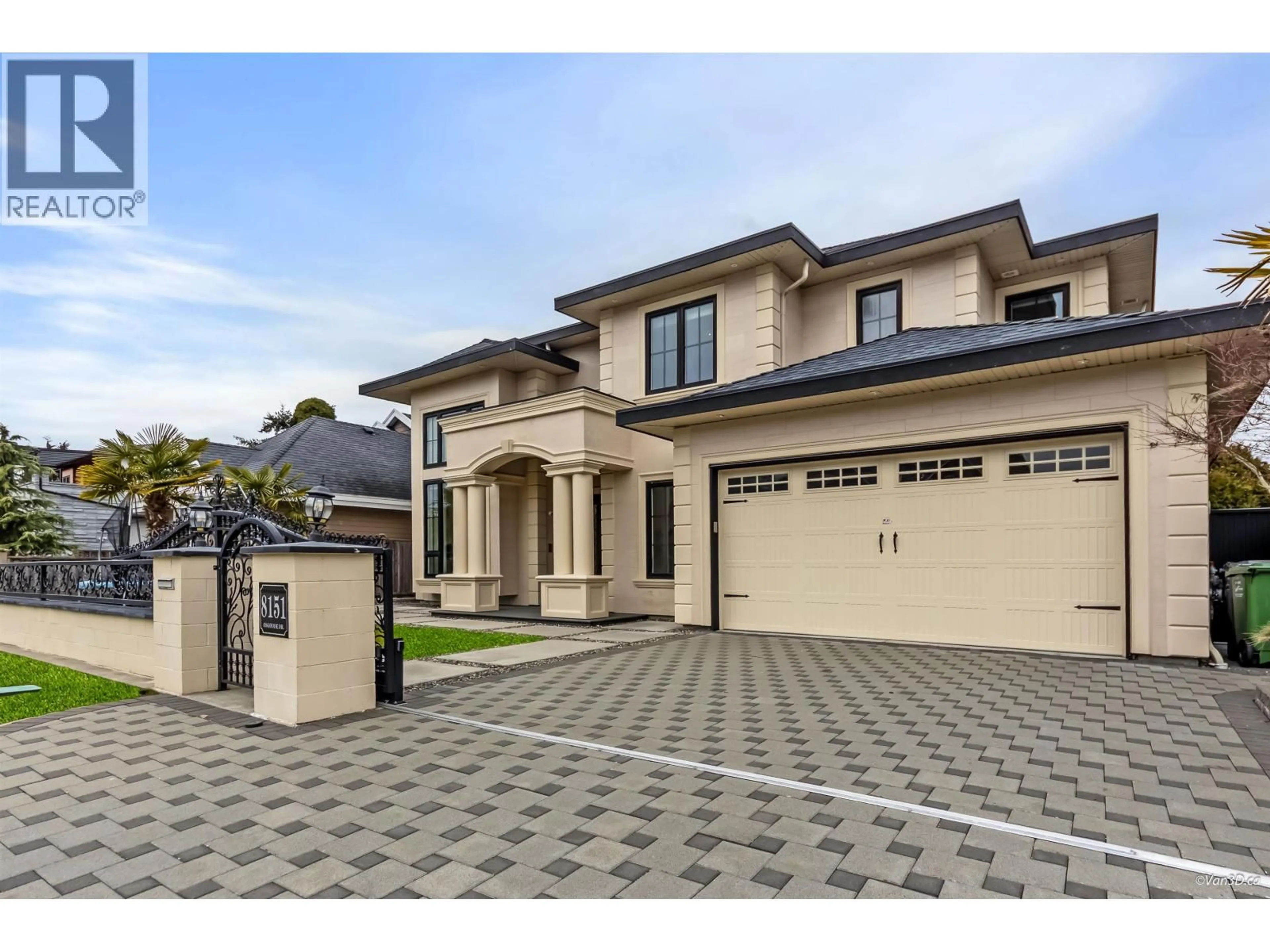 Home with brick exterior material, street for 8151 OSGOODE DRIVE, Richmond British Columbia V7A4M3