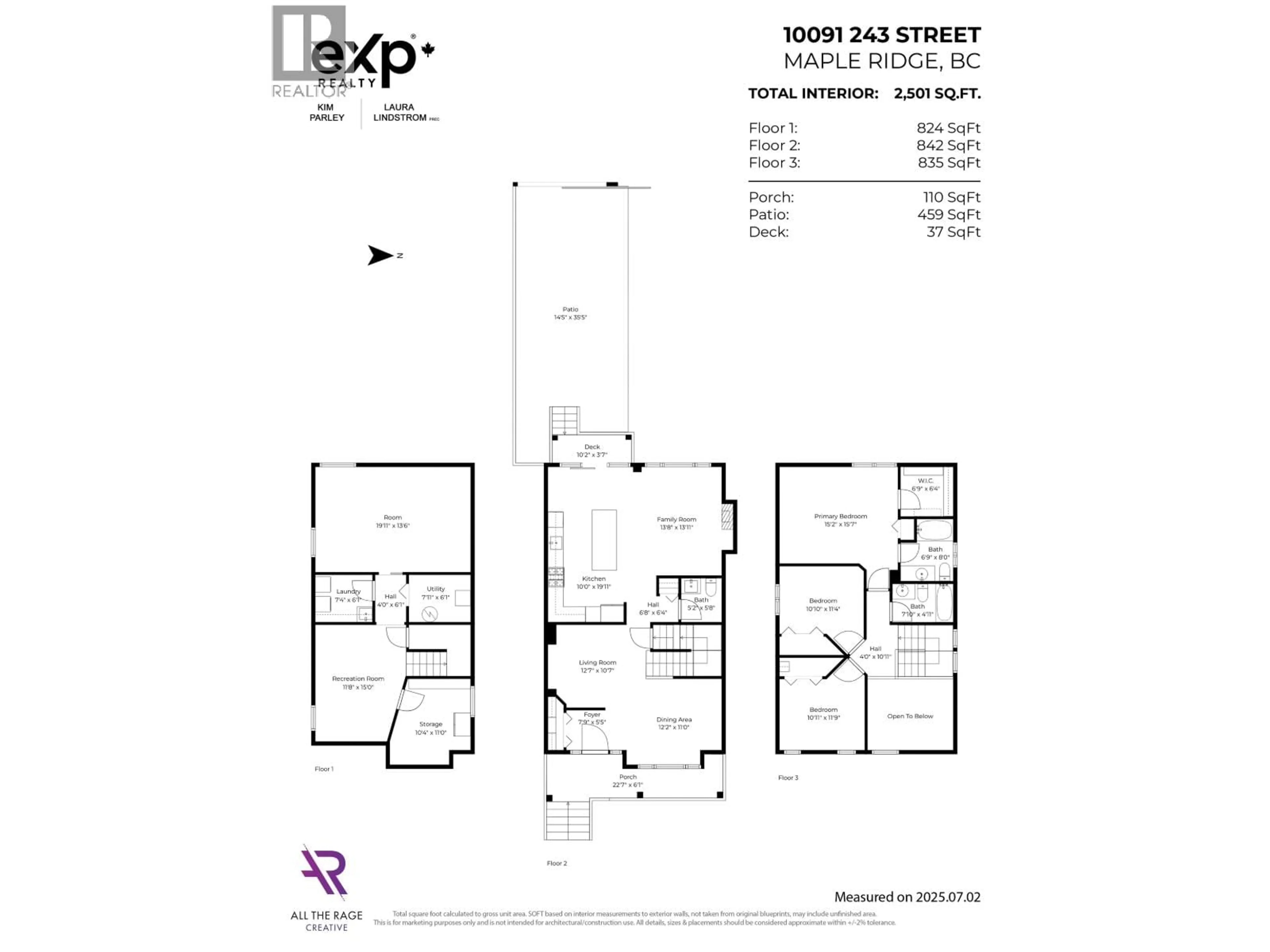 Floor plan for 10091 243 STREET, Maple Ridge British Columbia V2W1X3