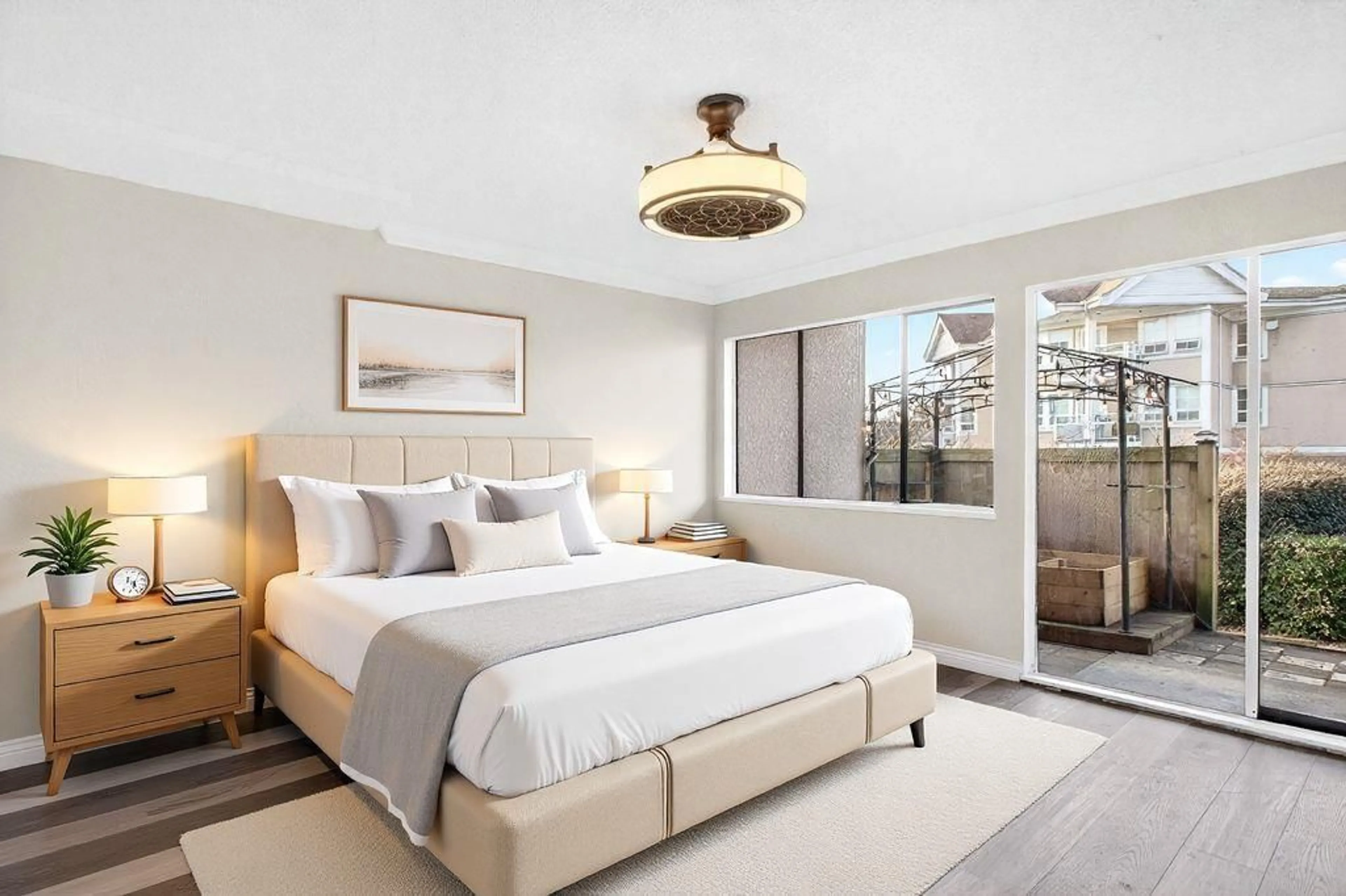 Bedroom with bed, unknown for 5 - 17700 60 AVENUE, Surrey British Columbia V3S1V2