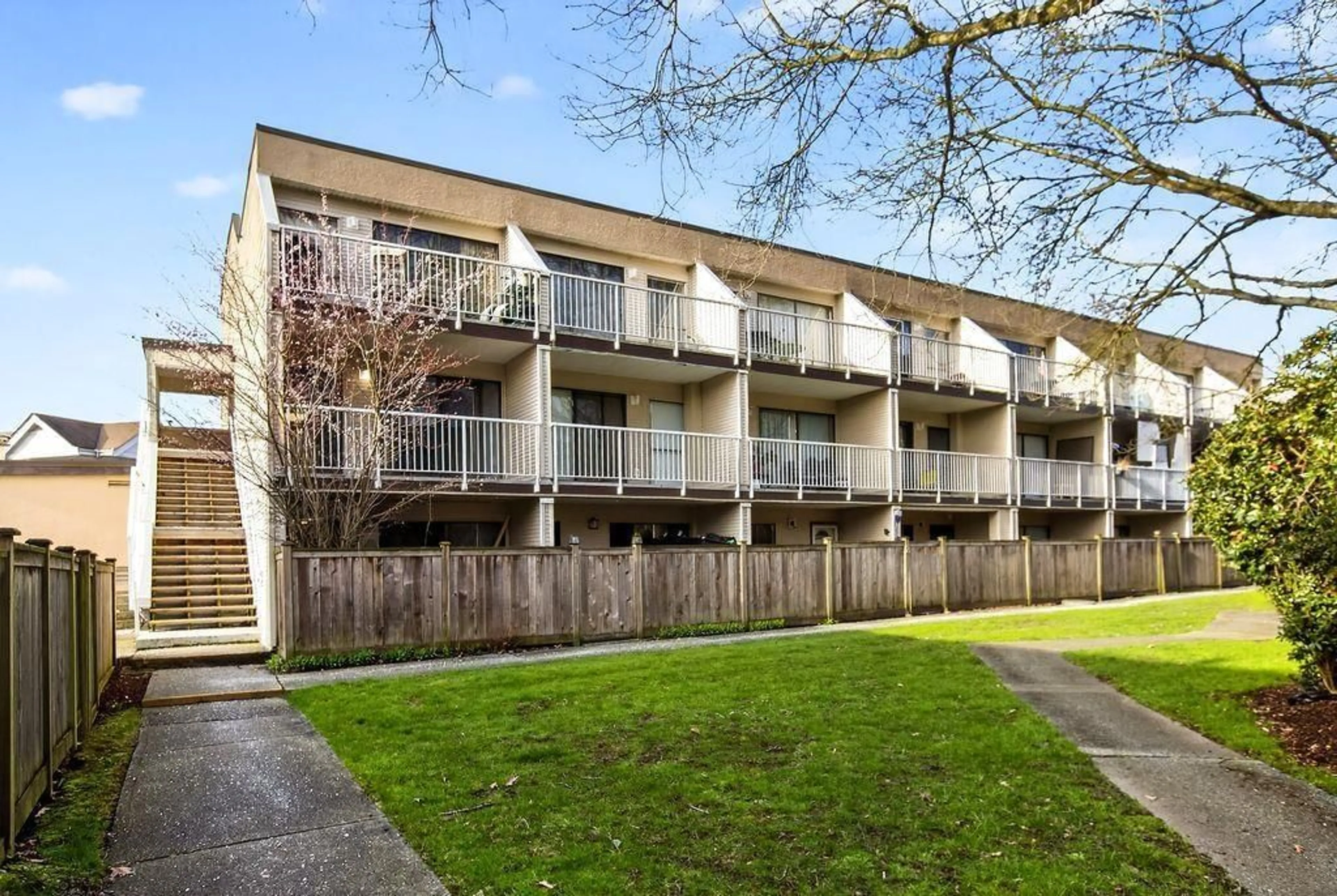 A pic from outside/outdoor area/front of a property/back of a property/a pic from drone, building for 5 - 17700 60 AVENUE, Surrey British Columbia V3S1V2