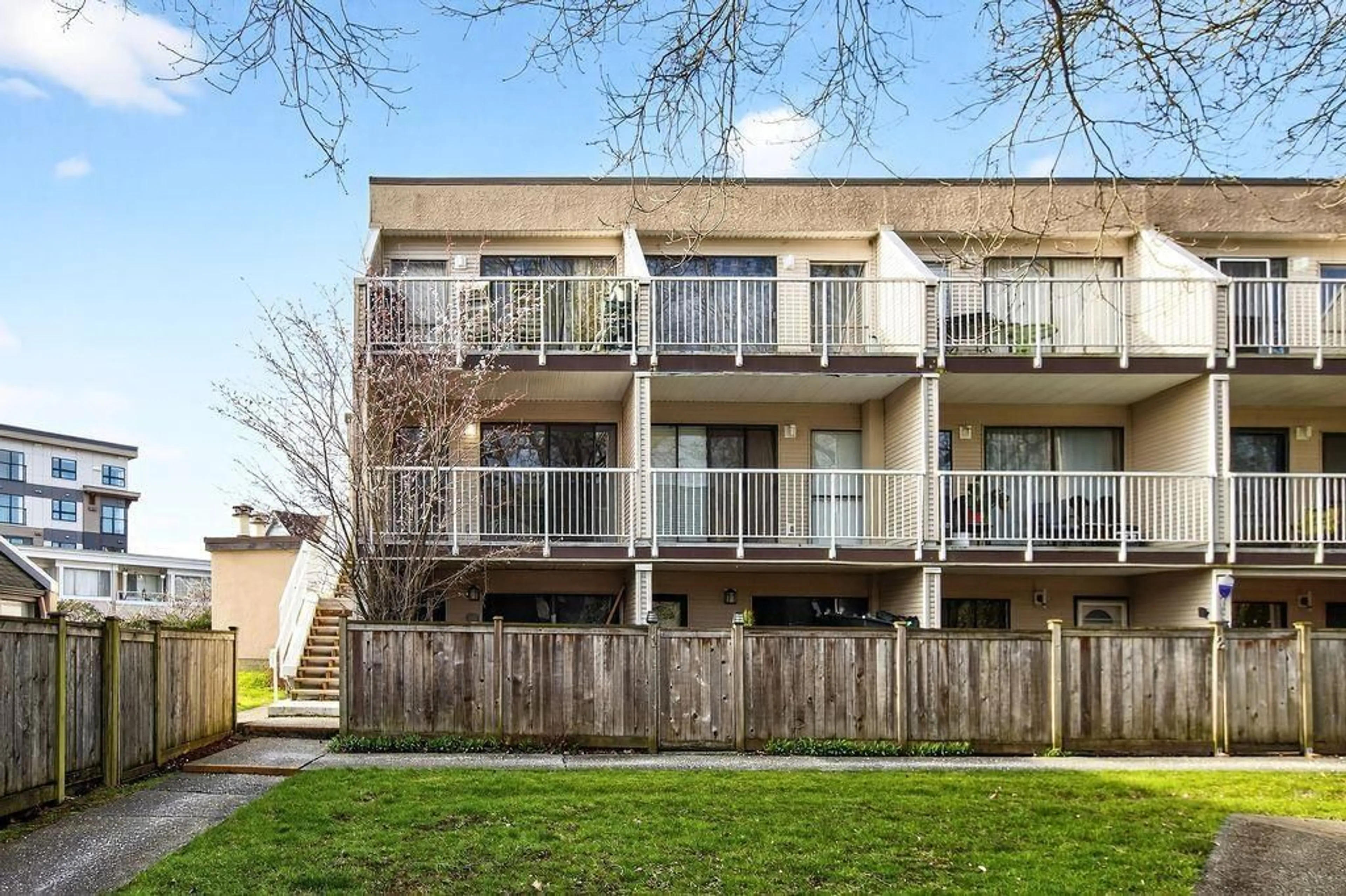 A pic from outside/outdoor area/front of a property/back of a property/a pic from drone, building for 5 - 17700 60 AVENUE, Surrey British Columbia V3S1V2