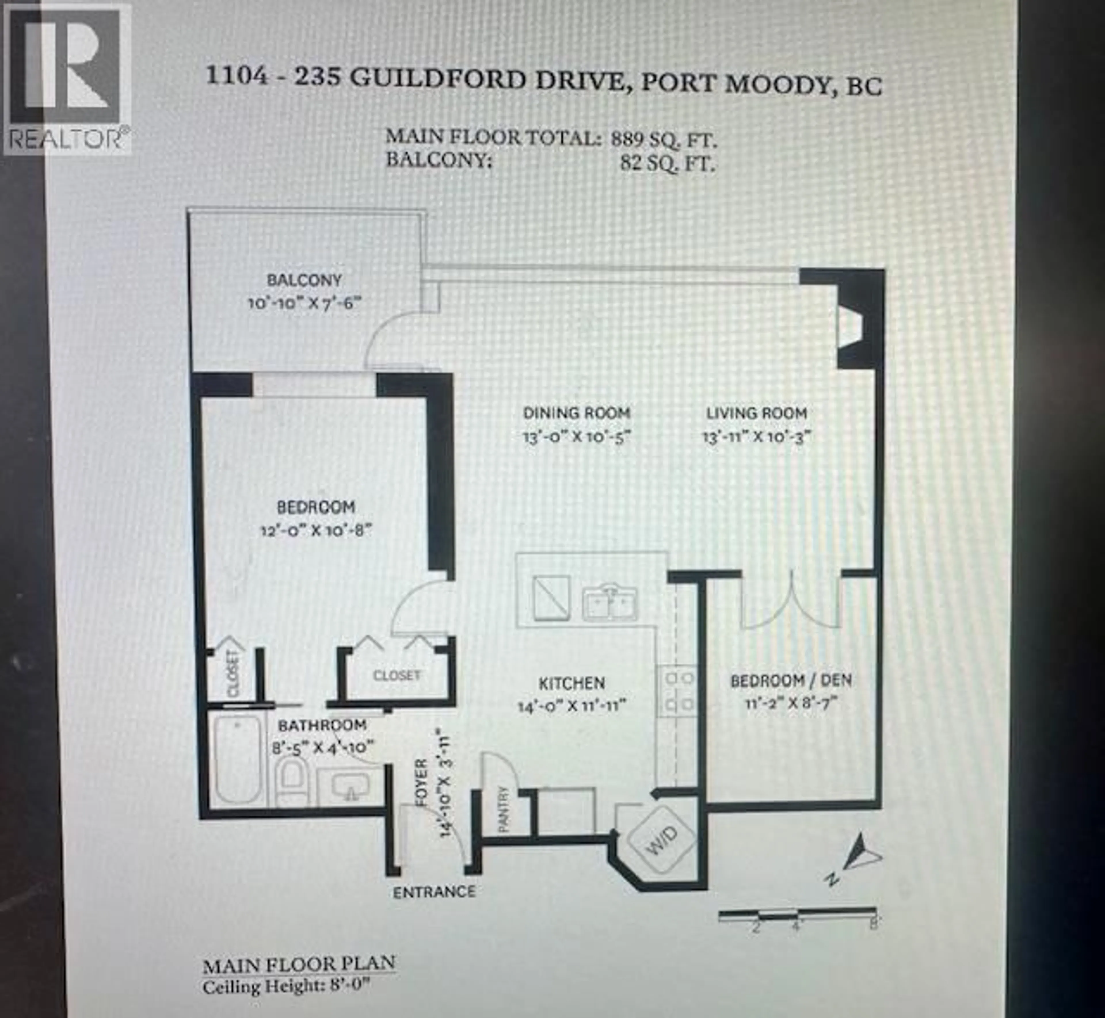 Floor plan for 1104 - 235 GUILDFORD WAY, Port Moody British Columbia V3H5L8