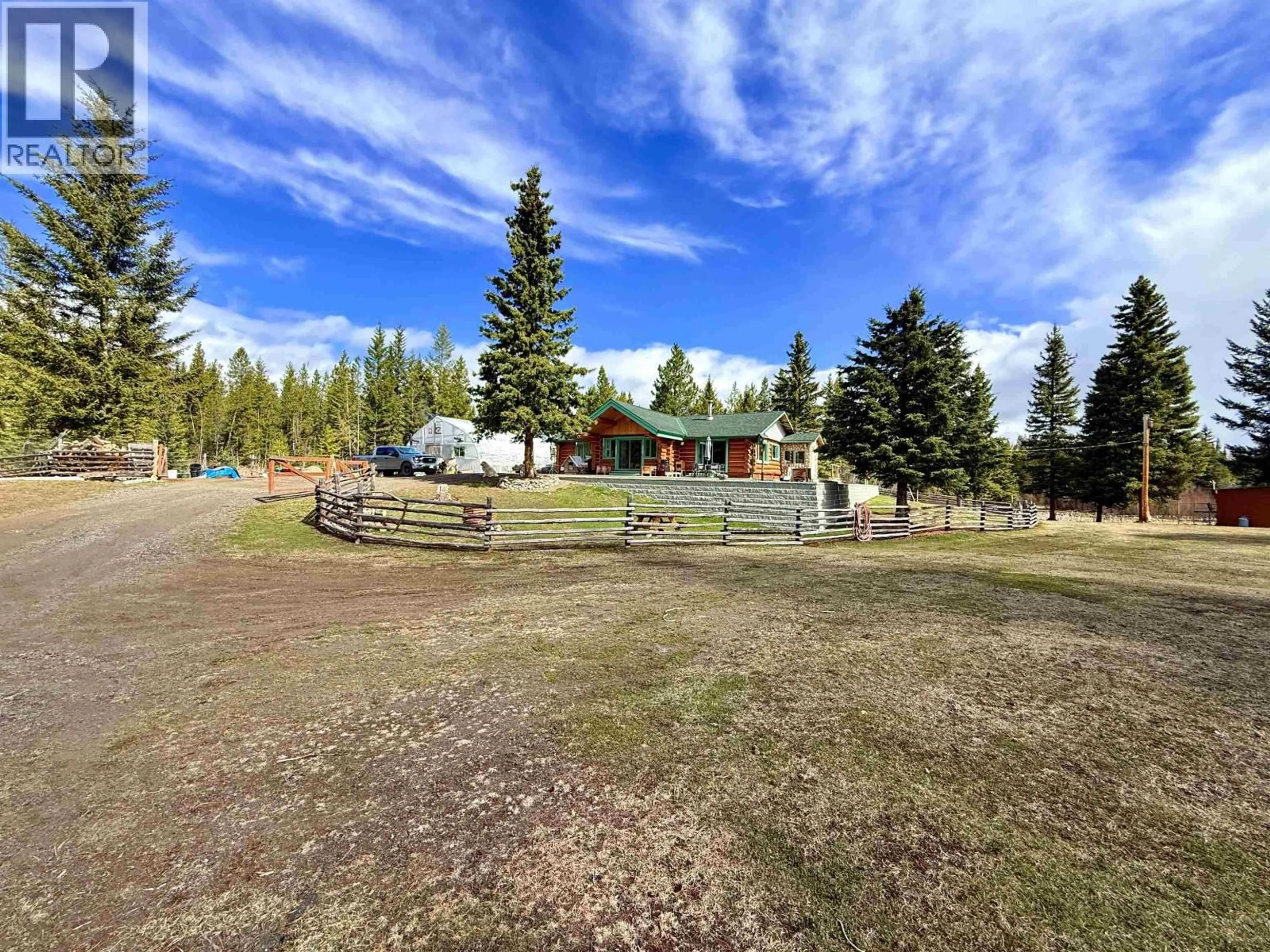 A pic from outside/outdoor area/front of a property/back of a property/a pic from drone, mountain view for 2875 SPOUT LAKE ROAD, Lac La Hache British Columbia V0K1T0