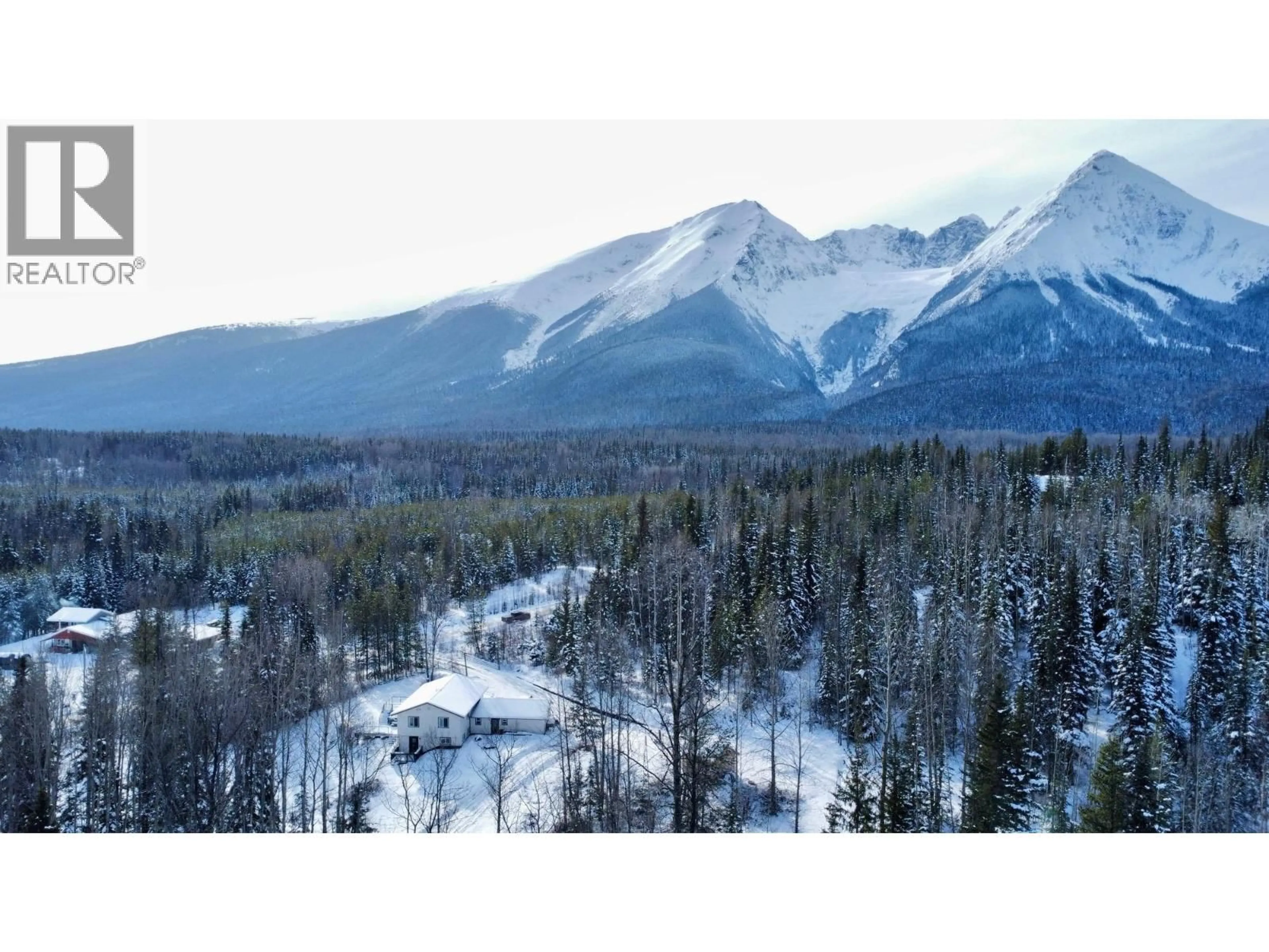 A pic from outside/outdoor area/front of a property/back of a property/a pic from drone, mountain view for 9670 HORLINGS ROAD, Smithers British Columbia V0J2N2