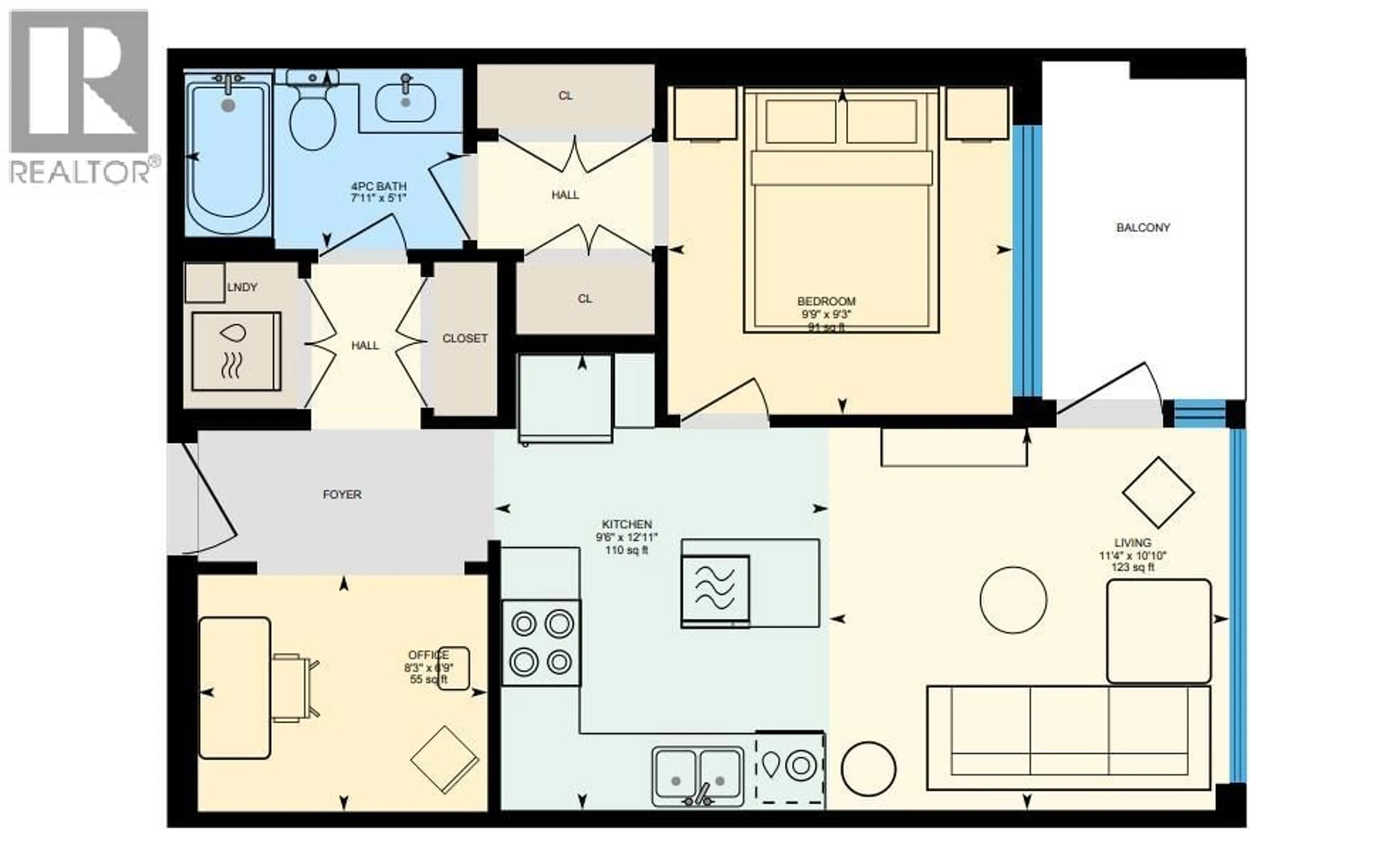 Floor plan for 603 - 555 SYDNEY AVENUE, Coquitlam British Columbia V3K0G5