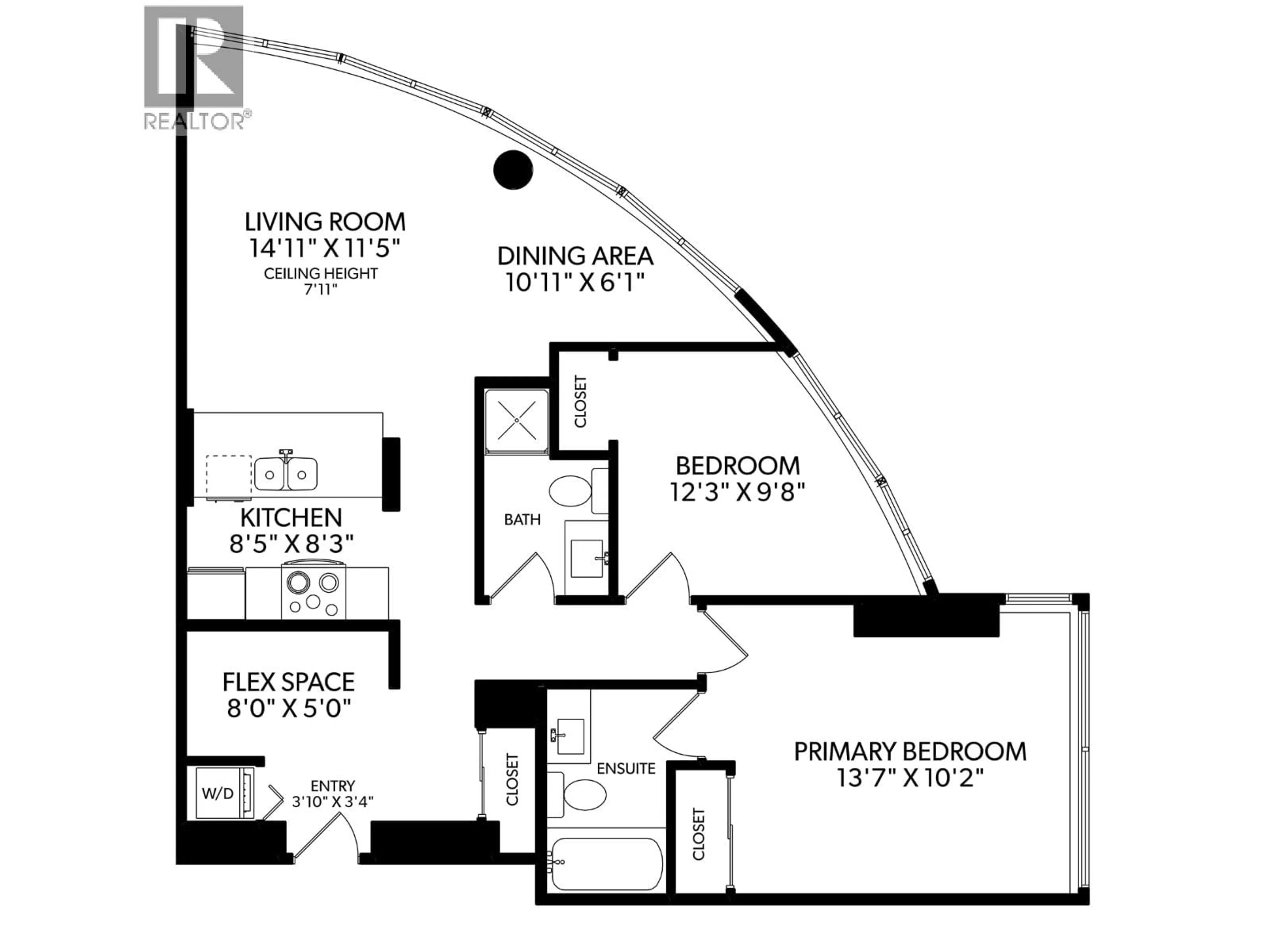 Floor plan for 703 - 1288 ALBERNI STREET, Vancouver British Columbia V6E4N5