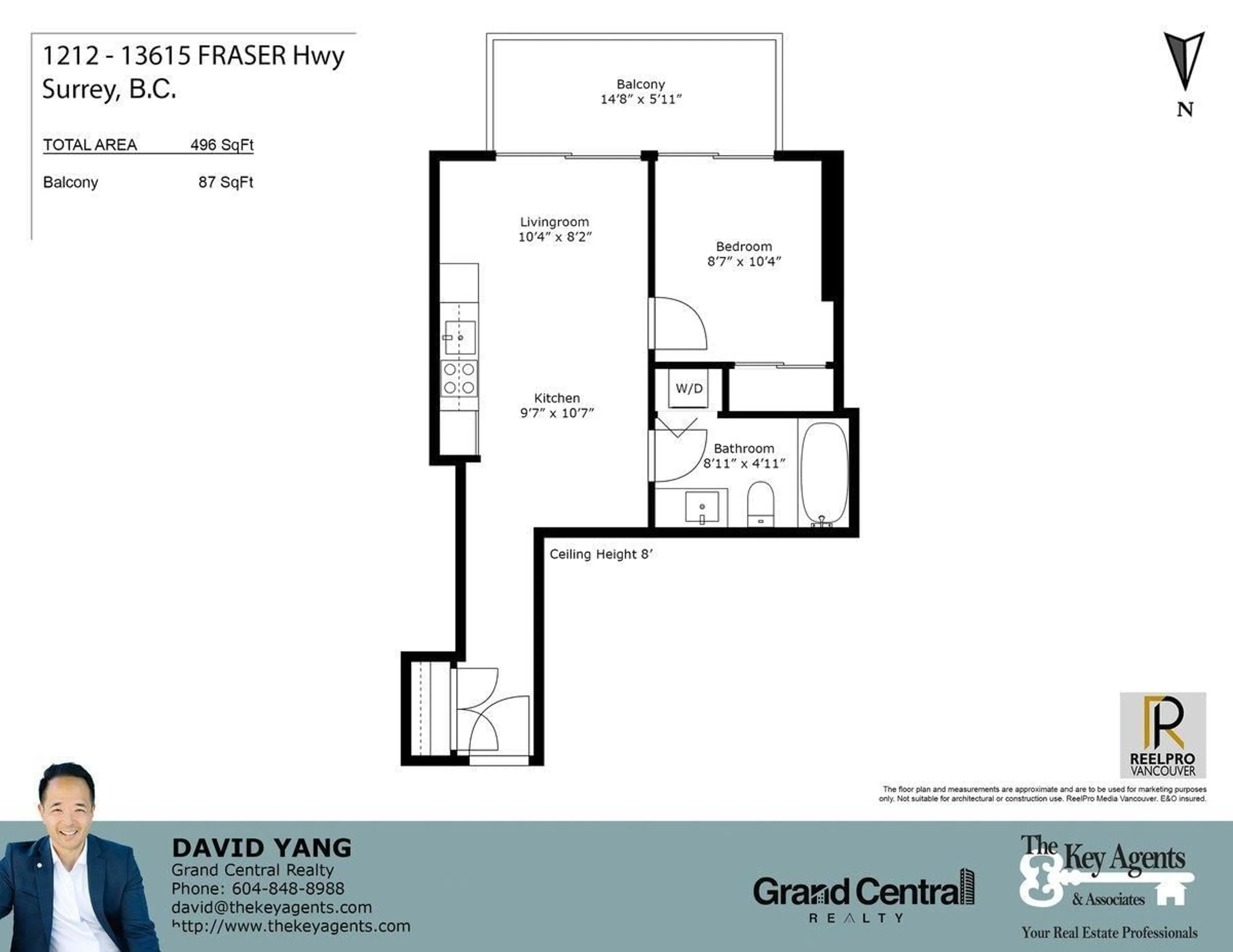 Floor plan for 1212 - 13615 FRASER HIGHWAY, Surrey British Columbia V3T0P7