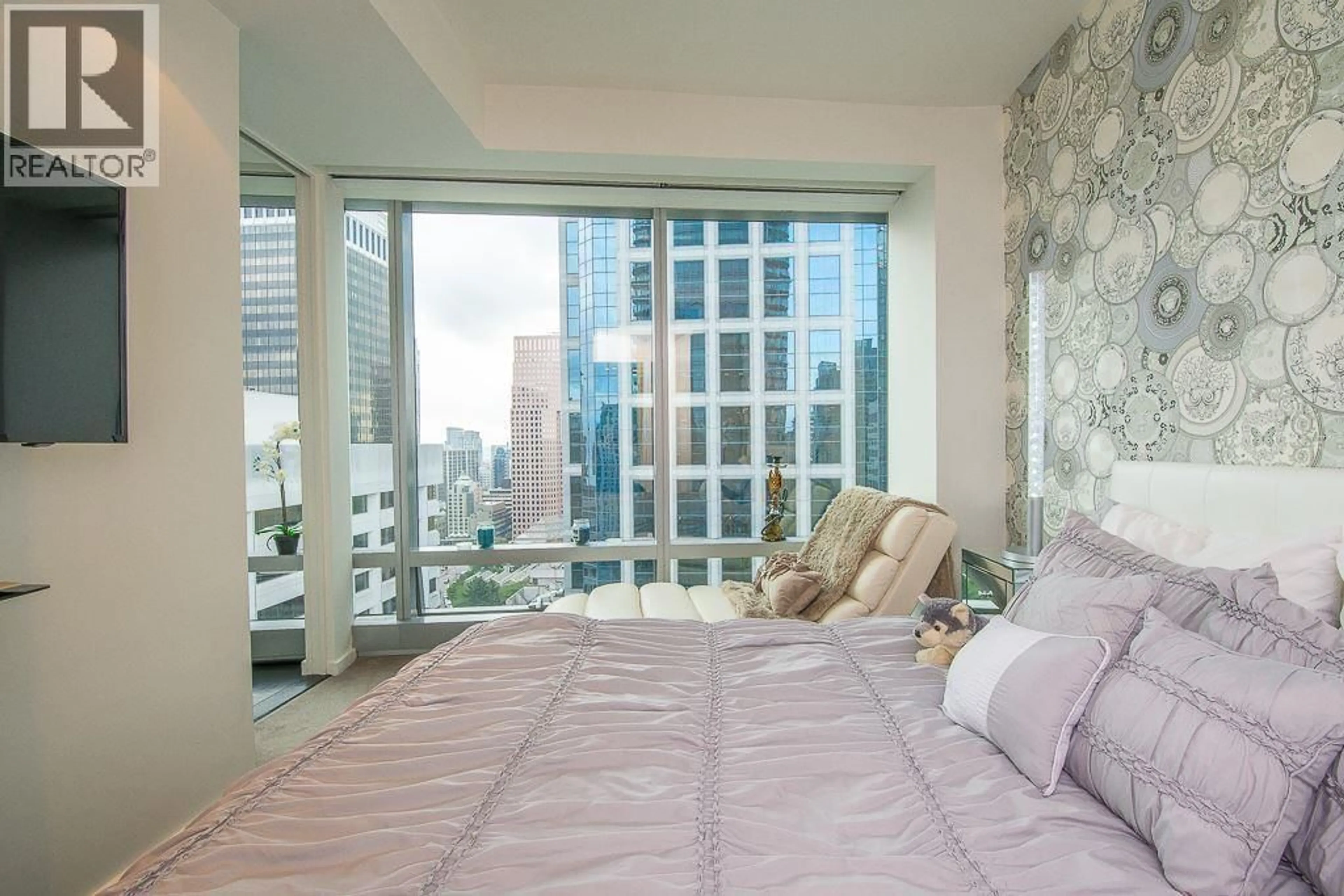 Bedroom with bed, unknown for 2305 - 1151 GEORGIA STREET, Vancouver British Columbia V6E0B3